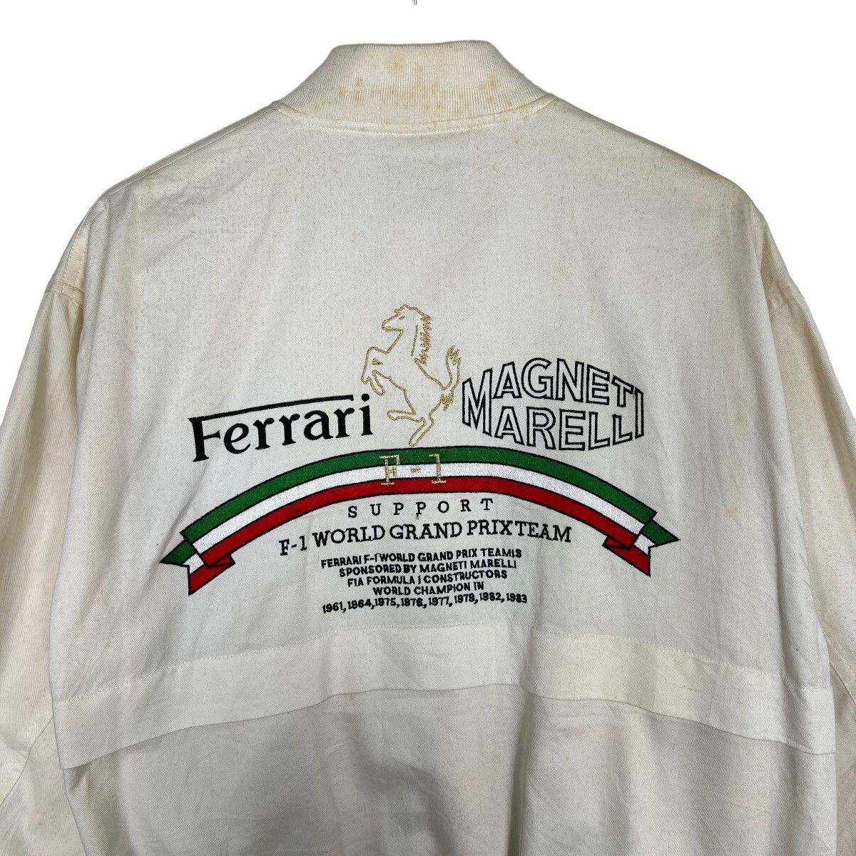 Ferrari 🔥 RARE 80s FERRARI MAGNETI MARELLI F-1 WORLD GRAND PRIX TEAM Size US M / EU 48-50 / 2 - 1 Thumbnail