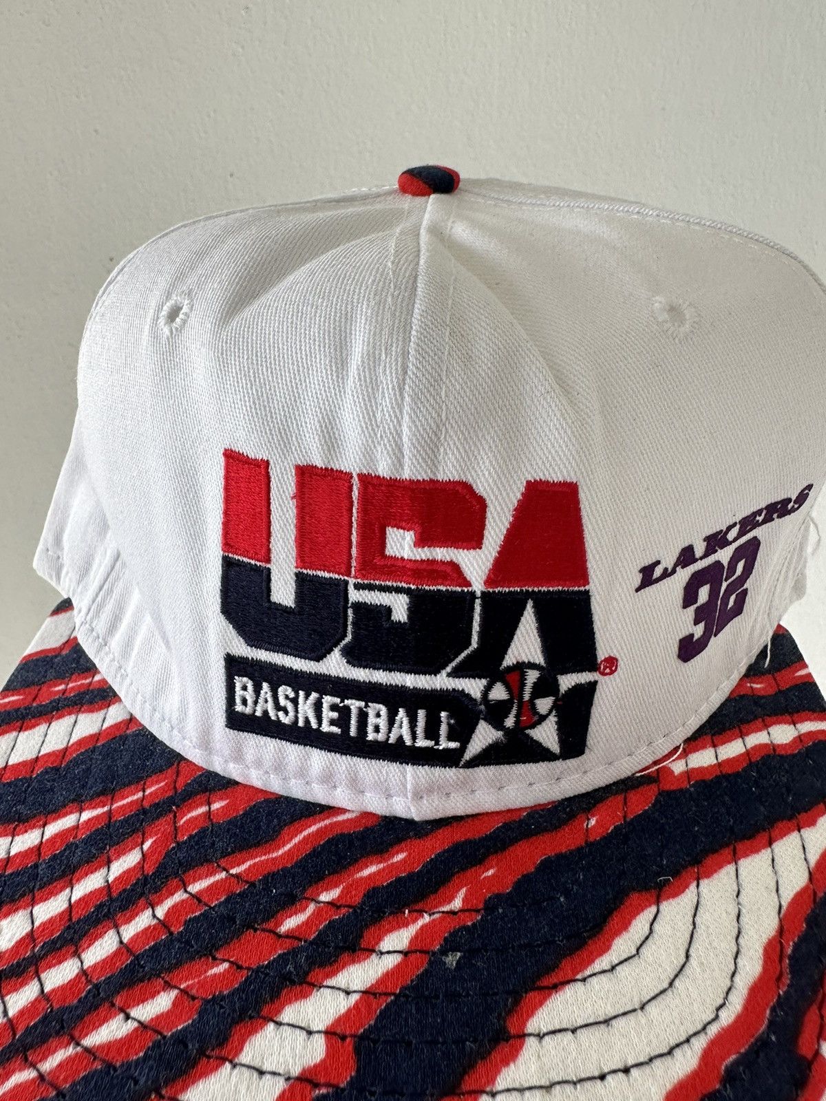 USA Olympics × Vintage 1992 USA Basketball Magic Johnson 32 Dream Team Hat Size ONE SIZE - 2 Thumbnail