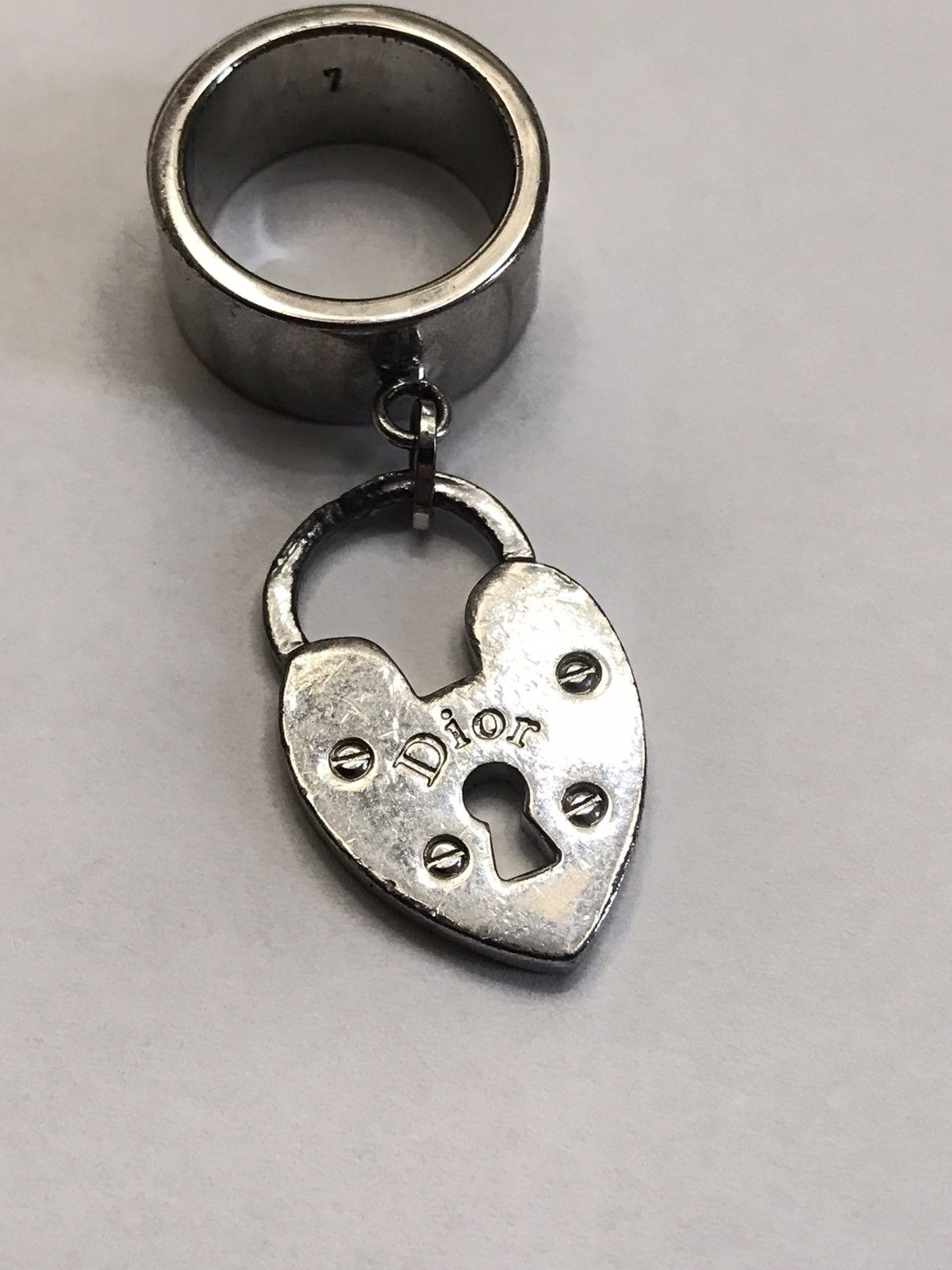 Dior Dior Heart Lock Pendant Ring | Grailed