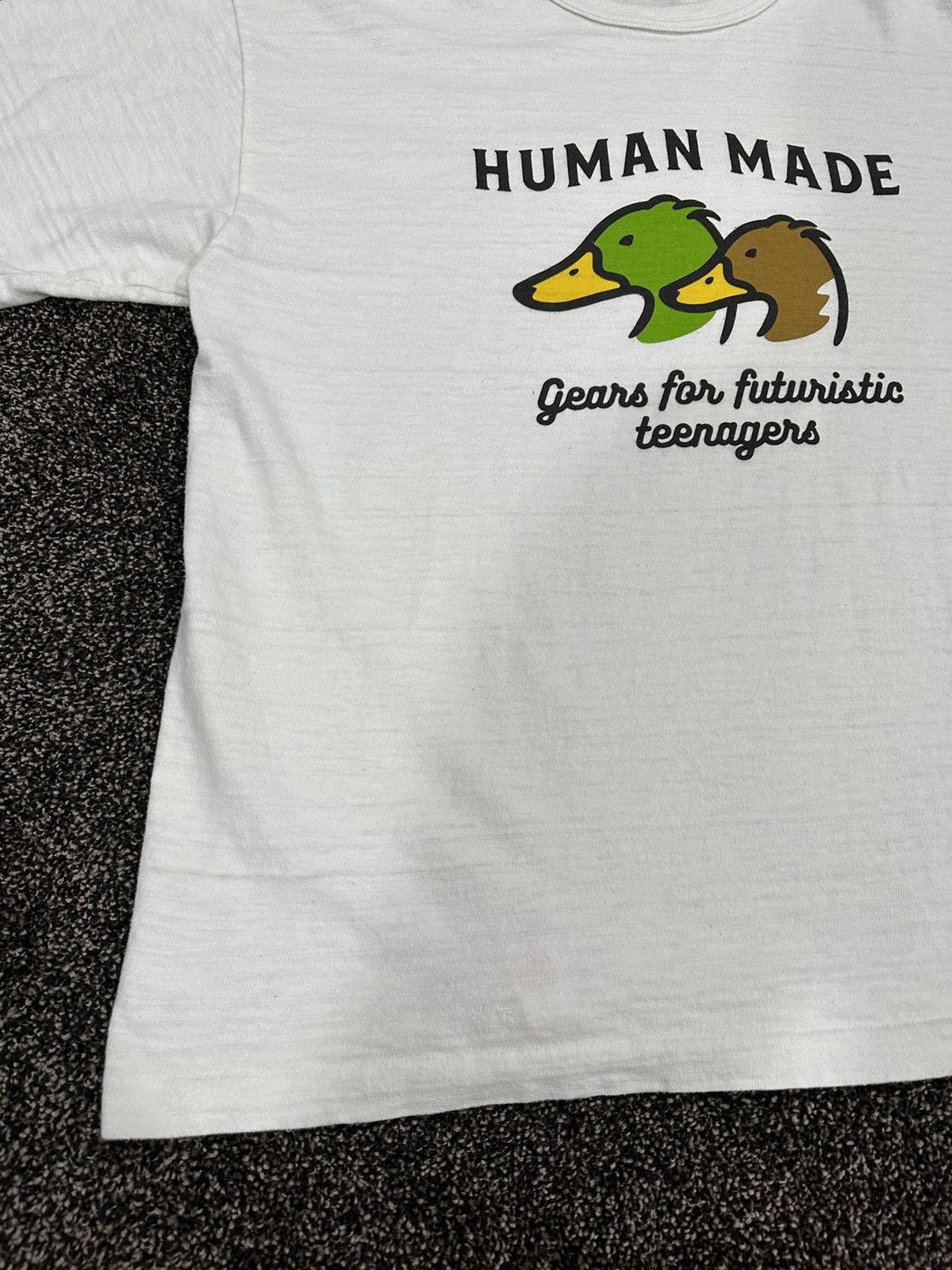 Human Made Human Made White Duck Short Sleeve T-Shirt Size US XL / EU 56 / 4 - 5 Thumbnail