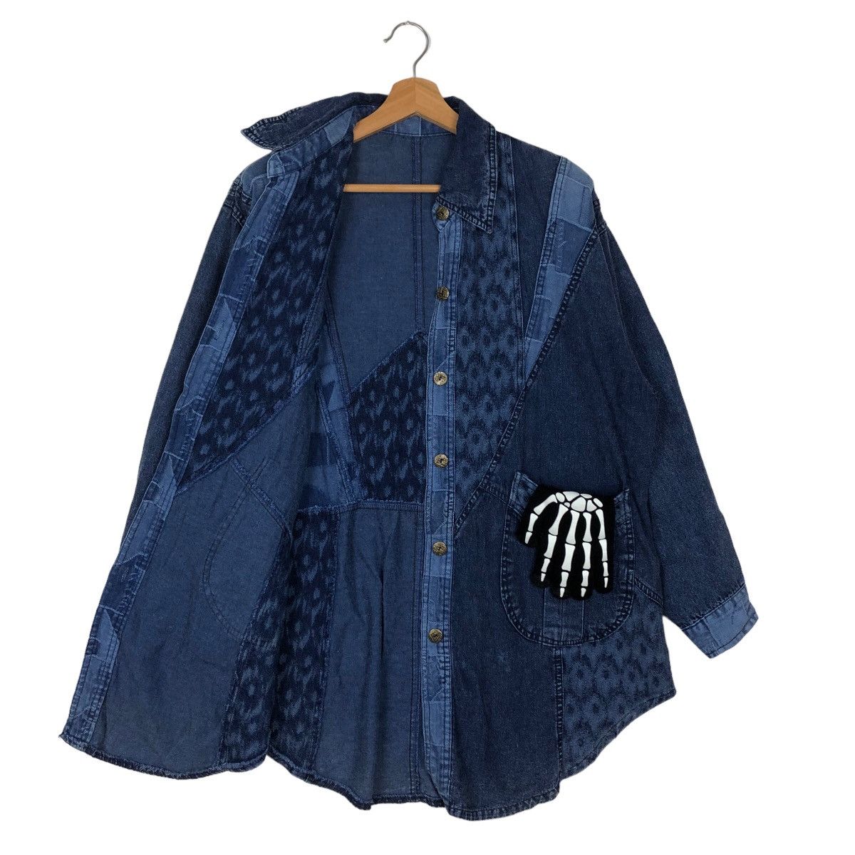 Blue Blue Japan VINTAGE SISOKO INDIGO BLUE BLUE JAPAN DESIGN JACKET Size US M / EU 48-50 / 2 - 8 Thumbnail