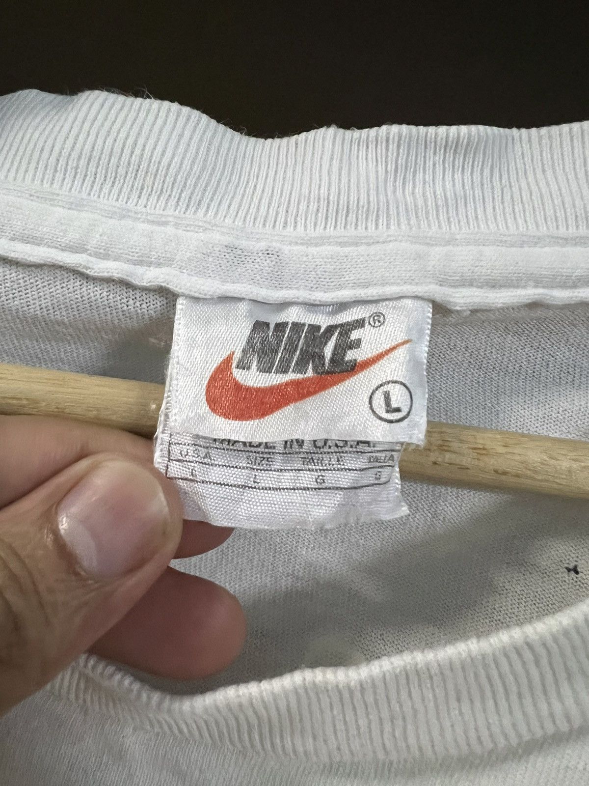 Nike × Vintage Vintage 90’s Nike Swoosh Mr Big Bear Rare Design Size US L / EU 52-54 / 3 - 8 Thumbnail