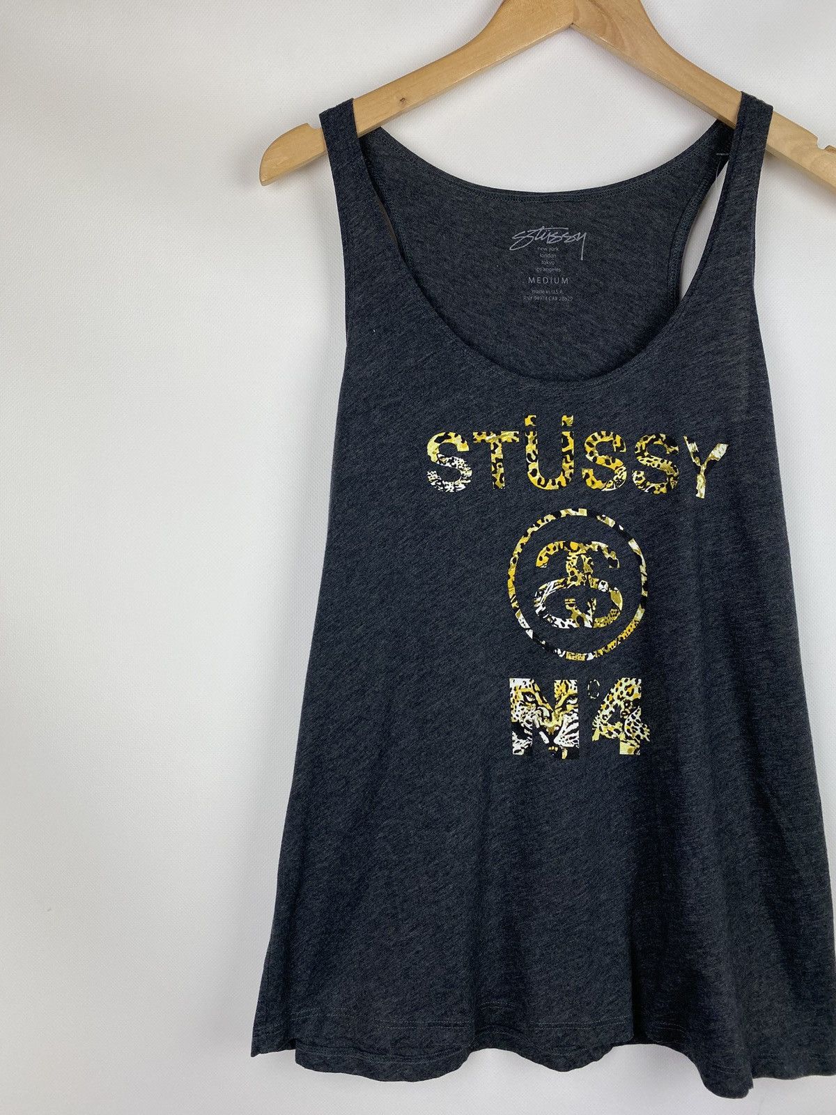 Stussy Stussy men’s big logo sleeveless tank top size M Size US M / EU 48-50 / 2 - 6 Thumbnail