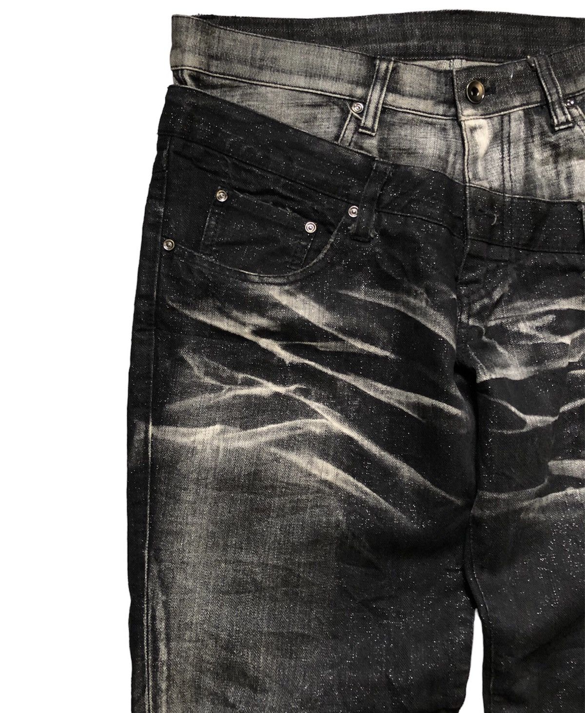 ABAHOUSE × If Six Was Nine × Le Grande Bleu (L.G.B.) Abahouse double waist denim pants Size US 34 / EU 50 - 5 Thumbnail