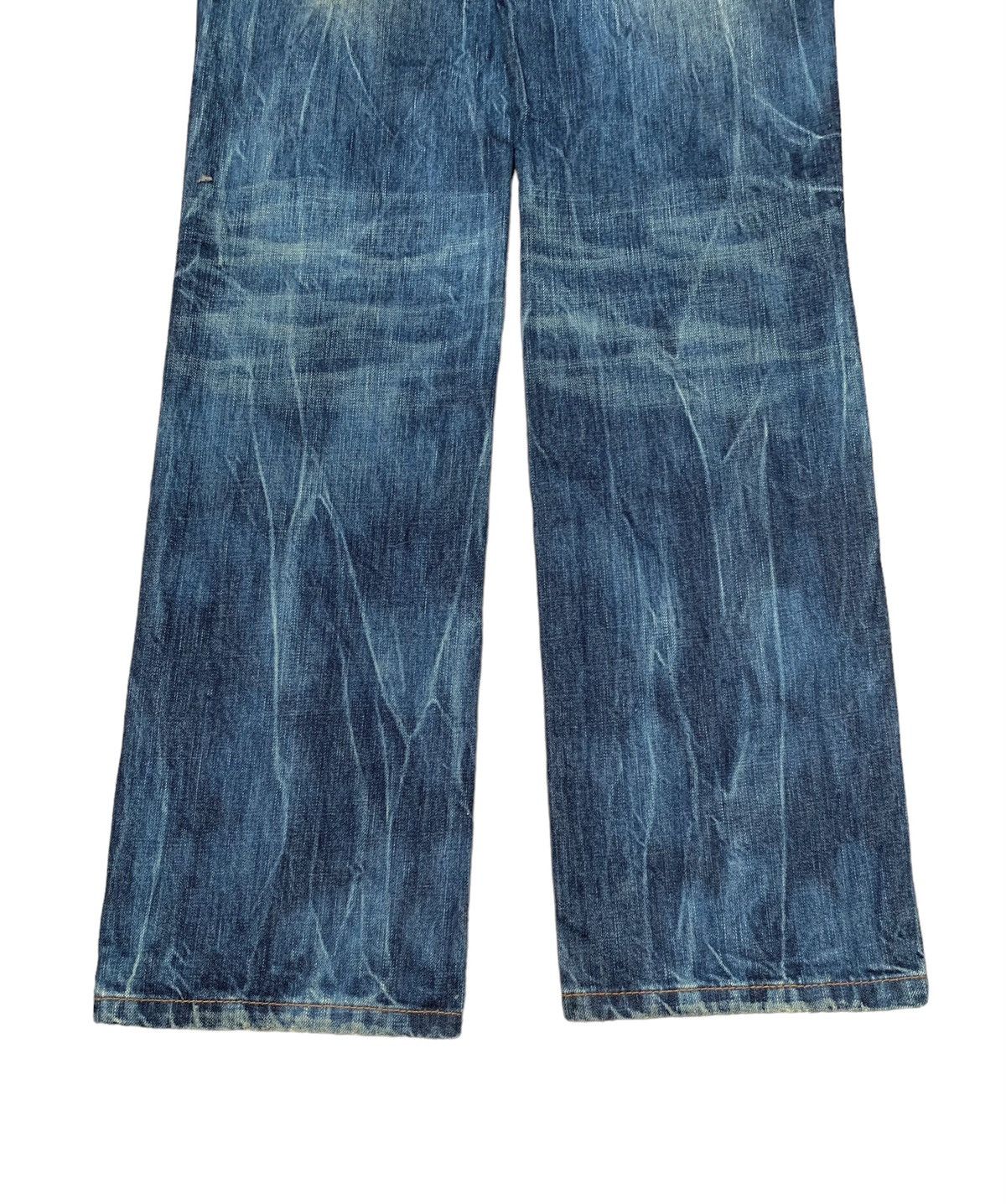 If Six Was Nine Rare Vintage Brand Red Pepper Distressed Flared Jeans 1990s Size US 30 / EU 46 - 6 Thumbnail