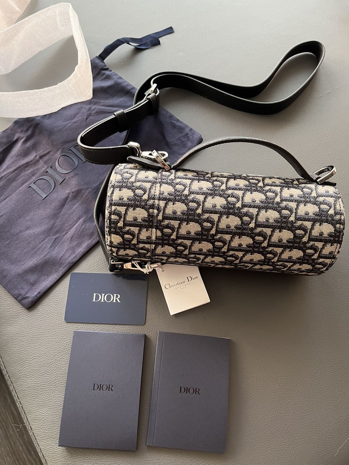 Dior Rare Brand New Limited Edition Oblique Roller Saddle Bag Size ONE SIZE - 3 Thumbnail