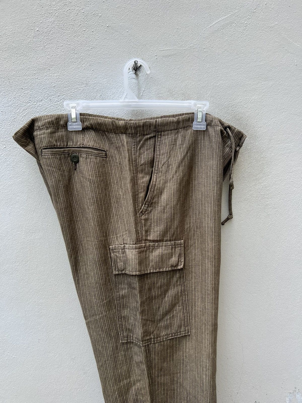Vintage Vintage BLUEWAY Drawstring Stripe Baggy Wide Cargo Size US 34 / EU 50 - 15 Thumbnail