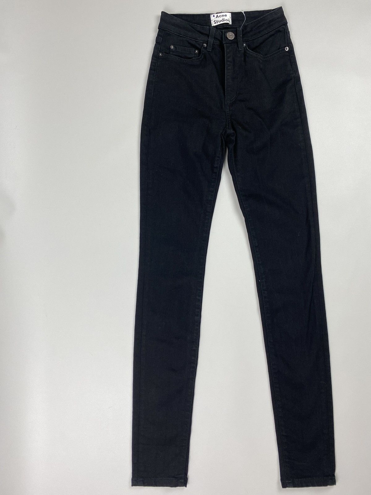 Acne Studios Acne Studios Pin Black ladies jeans size 23 / 32 black Size 23" - 2 Thumbnail