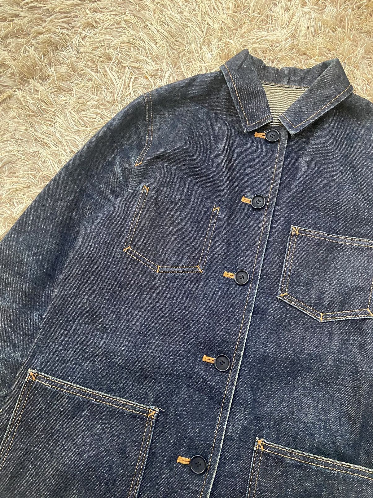 Other Bulle De Savon Japanese Brand Raw Denim Jacket Size M / US 6-8 / IT 42-44 - 3 Thumbnail