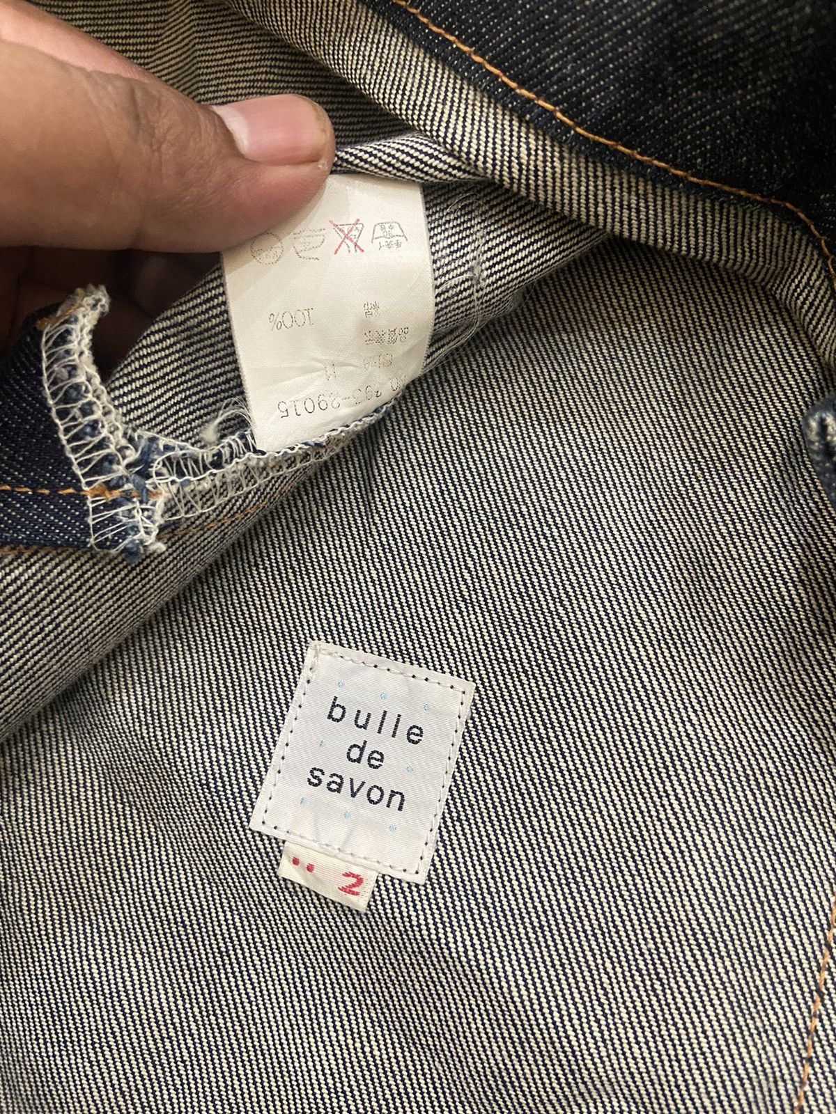 Other Bulle De Savon Japanese Brand Raw Denim Jacket Size M / US 6-8 / IT 42-44 - 13 Thumbnail