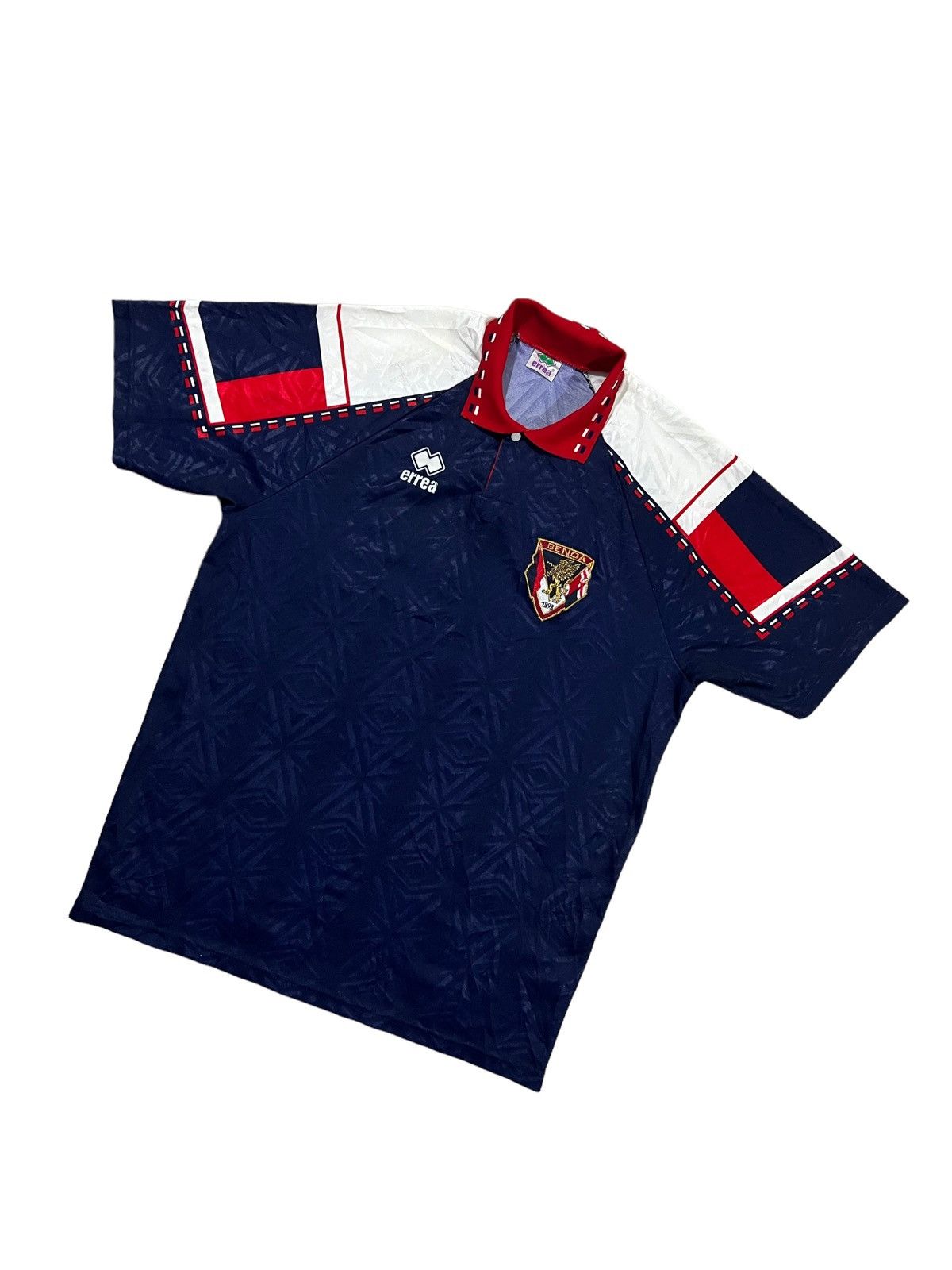Vintage 1993-94 Errea Genoa FC 🇮🇹 Jersey Kit Juv Milan Napoli #7 Size US M / EU 48-50 / 2 - 2 Thumbnail