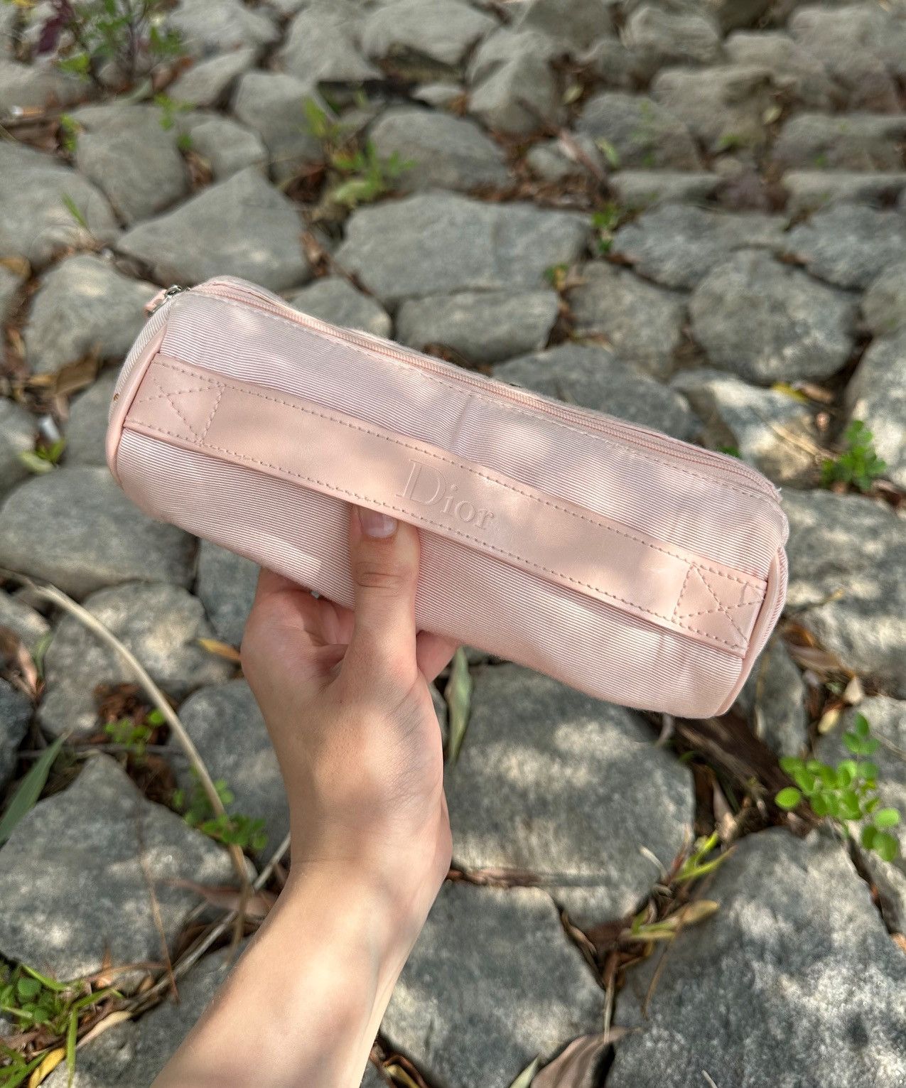 Dior DIOR Cosmetic Bag Logo Pink Mini Zip Clutch Size ONE SIZE - 2 Thumbnail