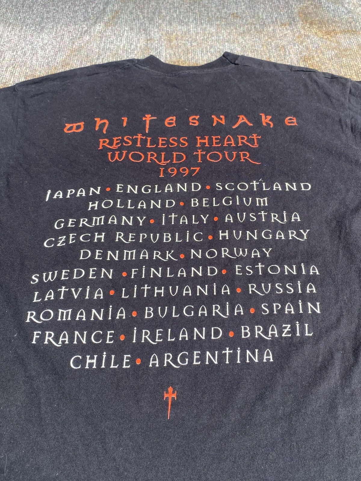 Band Tees × Vintage VINTAGE WHITE SNAKE TOUR 1997 Size US XL / EU 56 / 4 - 6 Thumbnail