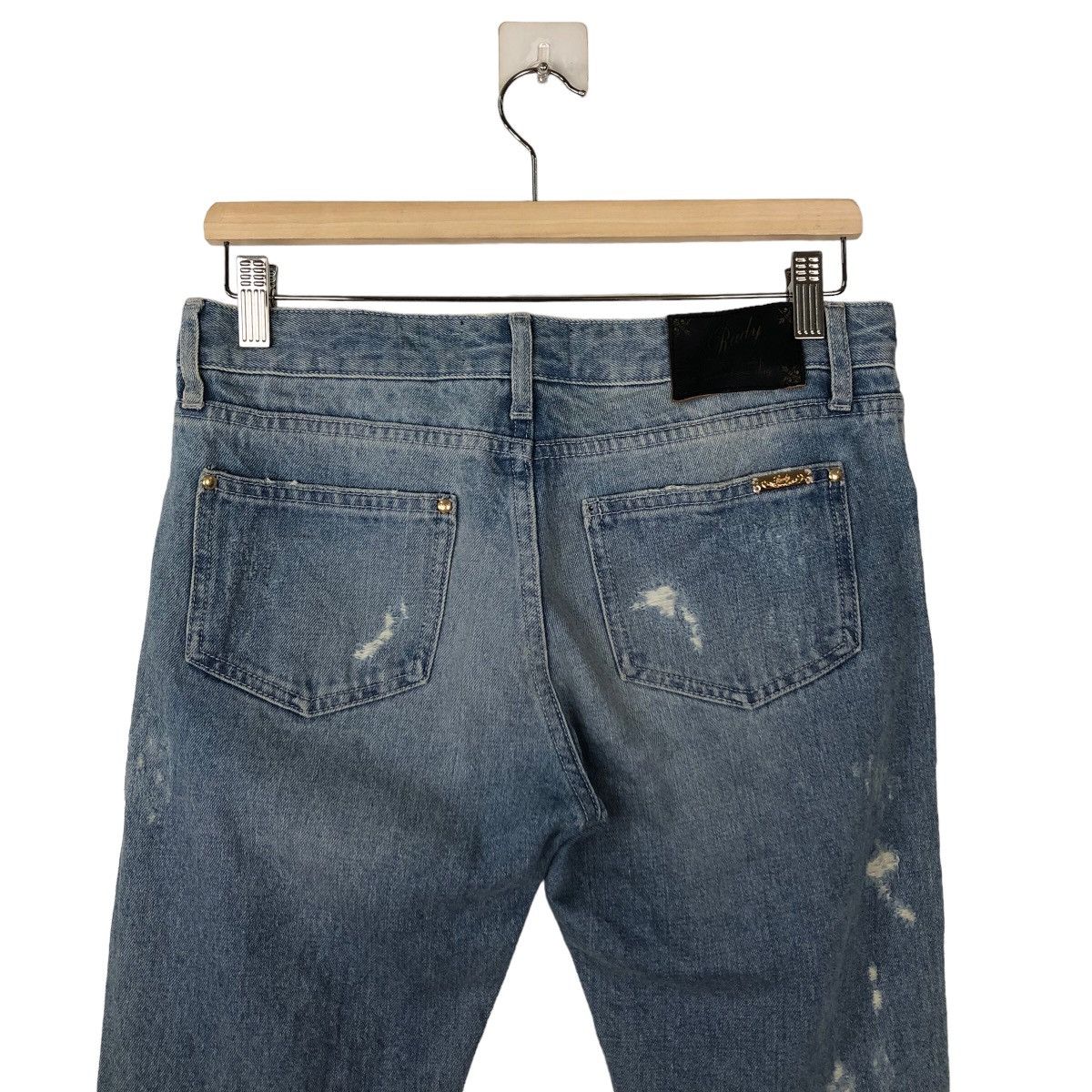 Japanese Brand VINTAGE RADY DISTRESSED DENIM PANTS PUNK DESIGN Size US 30 / EU 46 - 7 Thumbnail