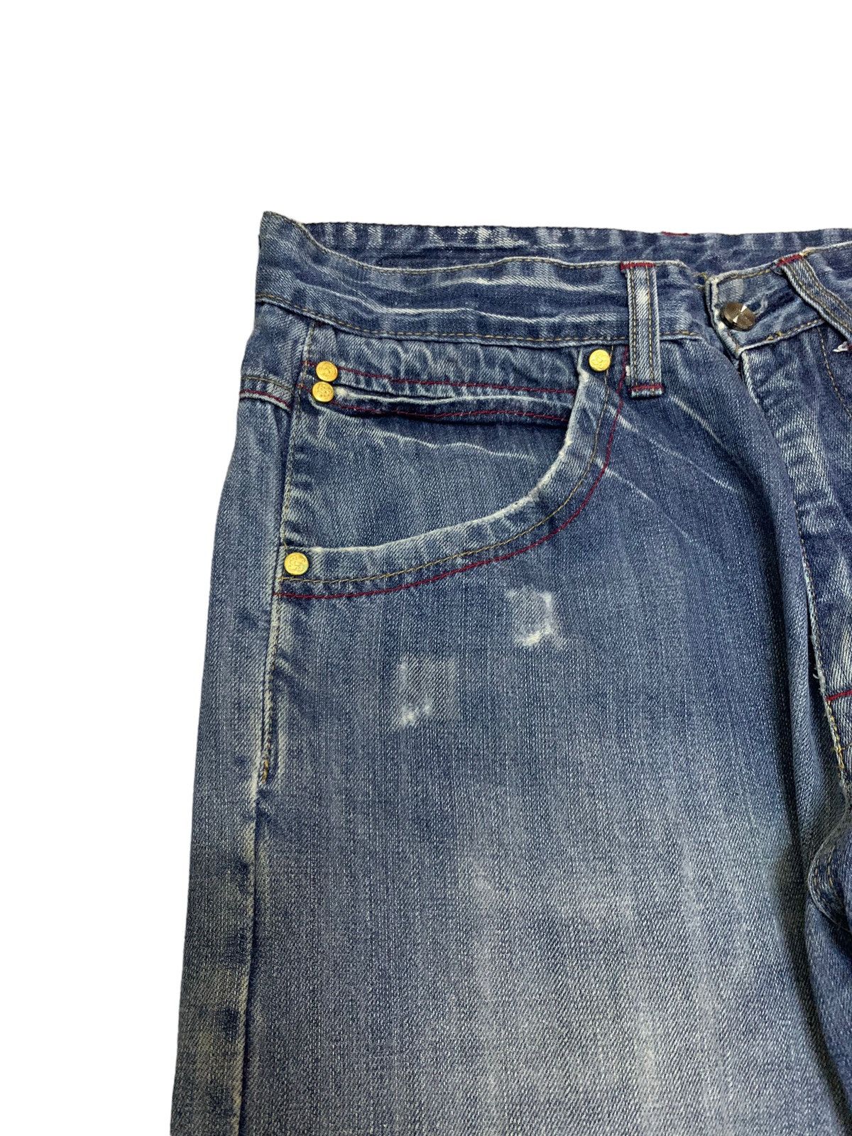 If Six Was Nine × Japanese Brand Rare Vintage Blanco Label Hip Hop Rapper Baggy Jeans 1990s Size US 33 - 7 Thumbnail