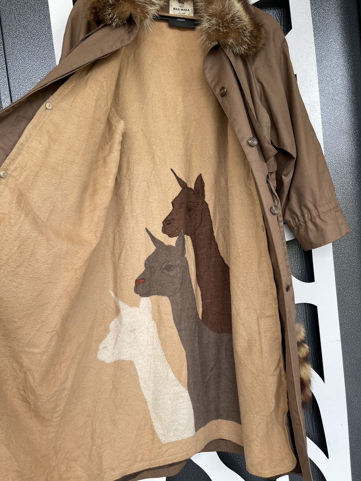 Japanese Brand × Max Mara VINTAGE MAX MARA FAUX FUR COLLAR OVER JACKET Size L / US 10 / IT 46 - 11 Thumbnail