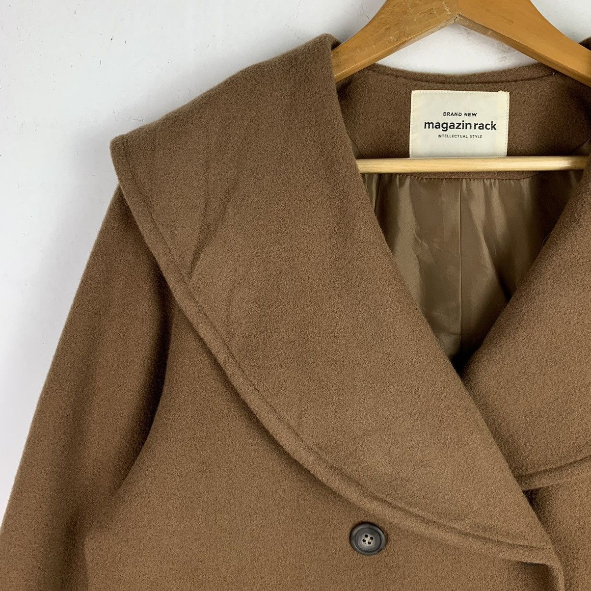 Japanese Brand × Vintage Vintage Japanese Brand Wool coat Jacket Size US L / EU 52-54 / 3 - 3 Thumbnail