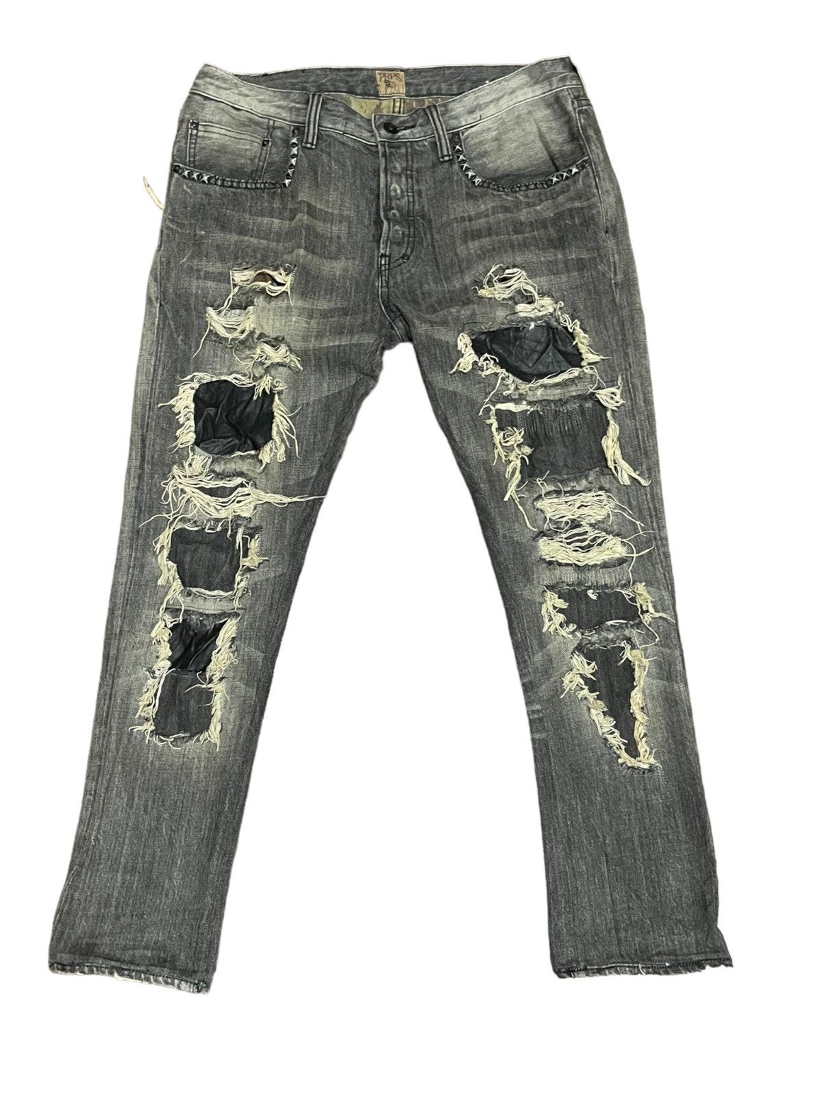Prps Prps Destroyed Custom Distress Rock Altered Waist Jeans Size US 34 / EU 50 - 1 Thumbnail