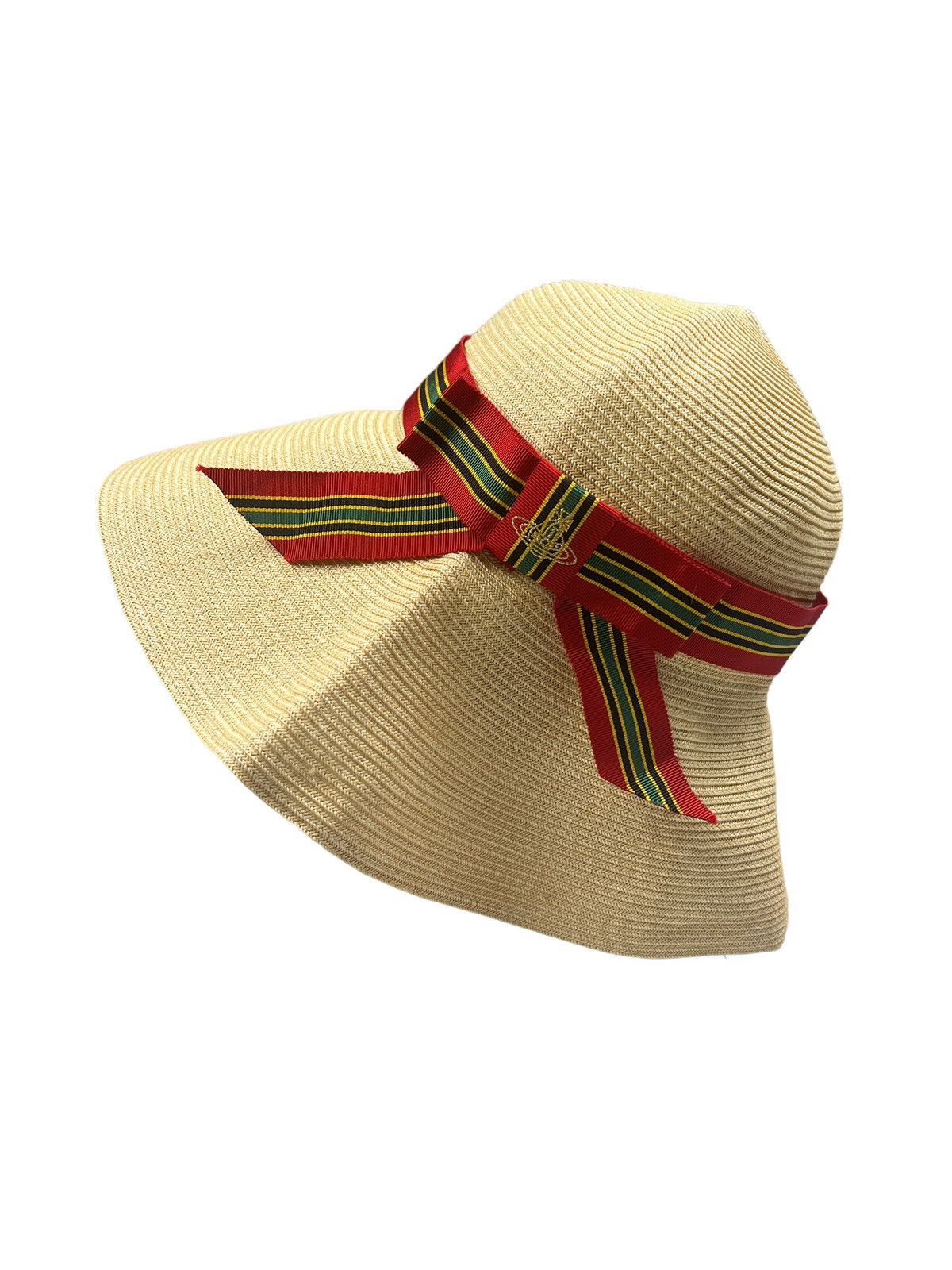 Vivienne Westwood Vivienne Westwood Orb Logo Straw Hat Size ONE SIZE - 2 Thumbnail