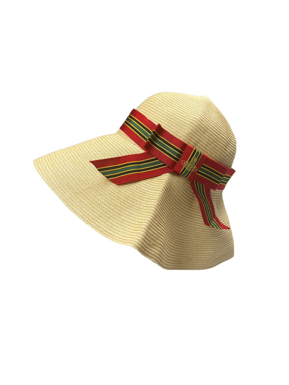 Vivienne Westwood Vivienne Westwood Orb Logo Straw Hat Size ONE SIZE - 8 Thumbnail