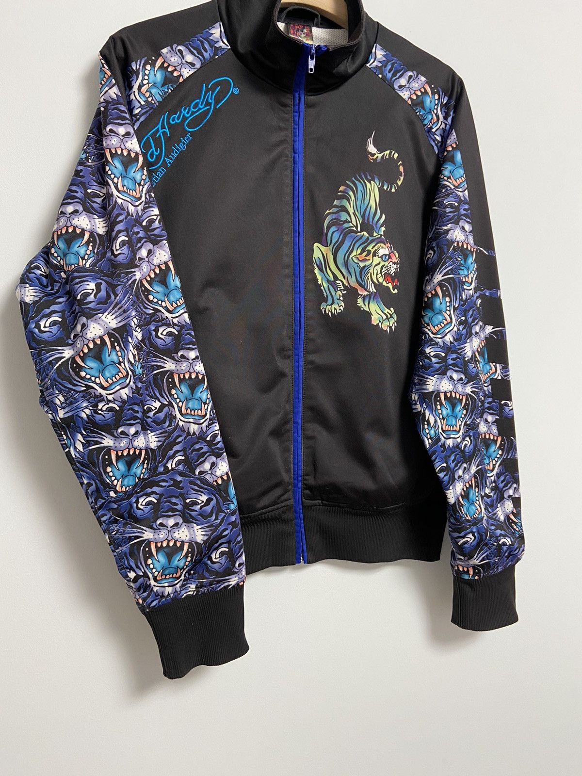 Ed Hardy Vintage Ed Hardy Track Top Jacket Black Logo Size US S / EU 44-46 / 1 - 12 Thumbnail
