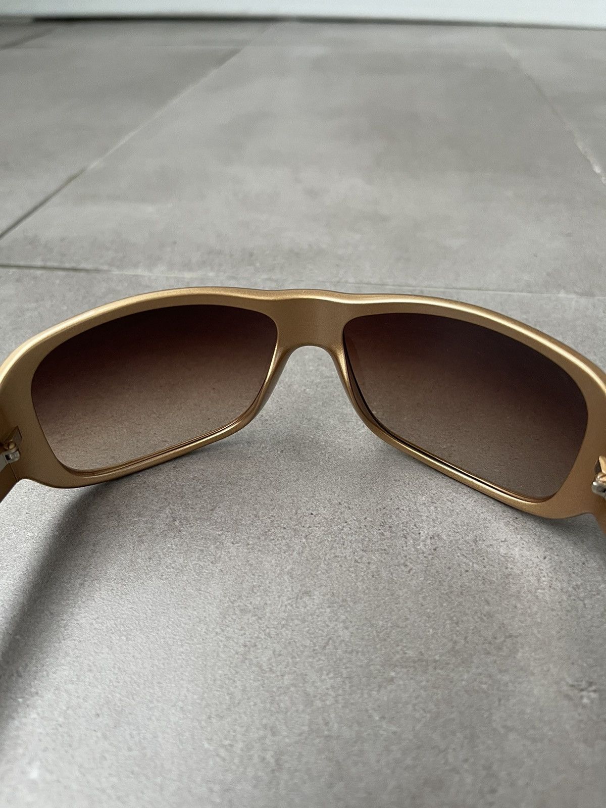 Prada !DS! Miu Miu SMU08H 7PO-7K1 Shiny Gold Sunglasses Size ONE SIZE - 10 Thumbnail