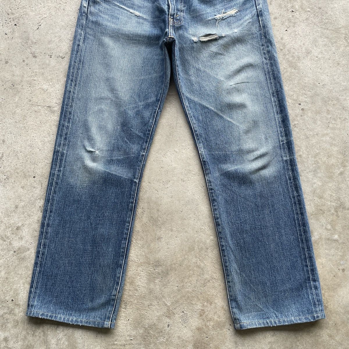 Levi's Vintage Clothing Vintage Levi’s 502 Big E Faded Selvedge Denim Jeans Pants Size US 32 / EU 48 - 4 Thumbnail