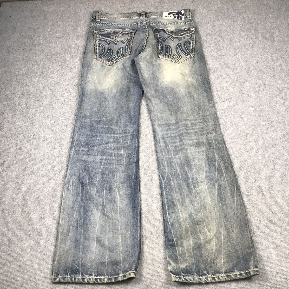 Japanese Brand × Mek Denim BLUE FADED🔥MEK DENIM DISTRESSED DENIM PANTS Size US 34 / EU 50 - 11 Thumbnail