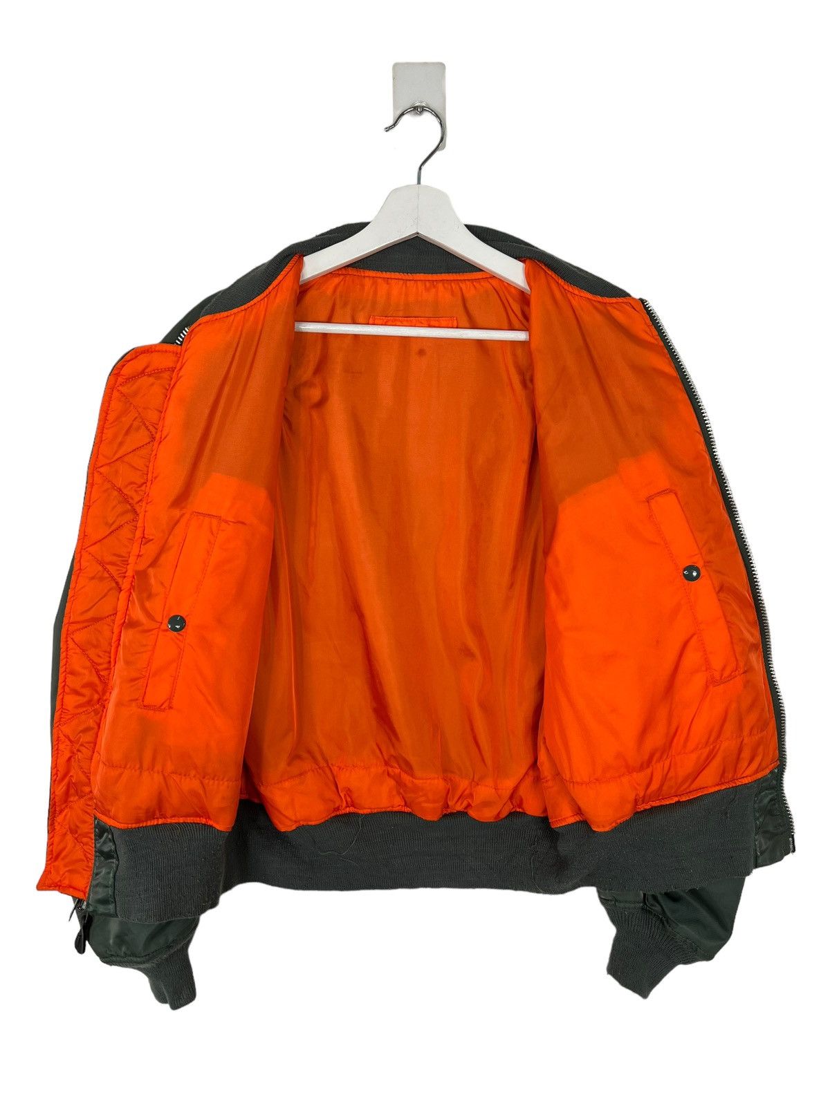 Alpha Industries 🔥 70s RIOT RIOT VINTAGE MA-1 ALPHA BOMBER JACKET MADE IN USA Size US L / EU 52-54 / 3 - 8 Thumbnail