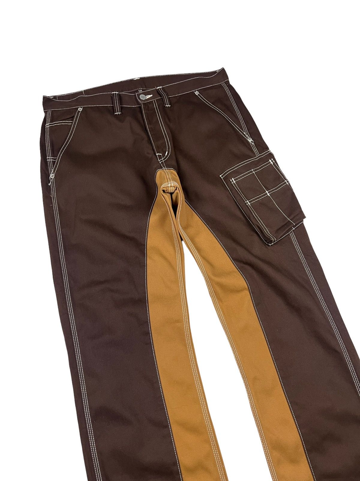 KOJIMA GENES Kojima Genes Two Tone Duck Canvas Carpenter Pants Size US 37 - 6 Thumbnail