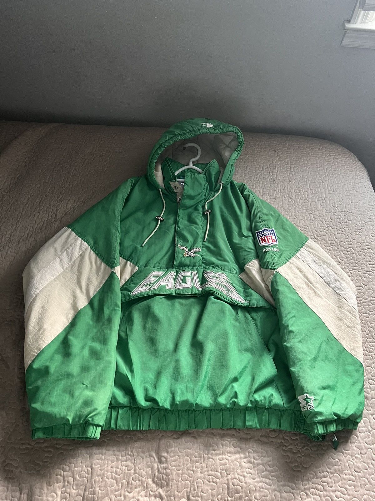 Starter Vintage Philadelphia Eagles Kelly Green Starter Jacket Grailed