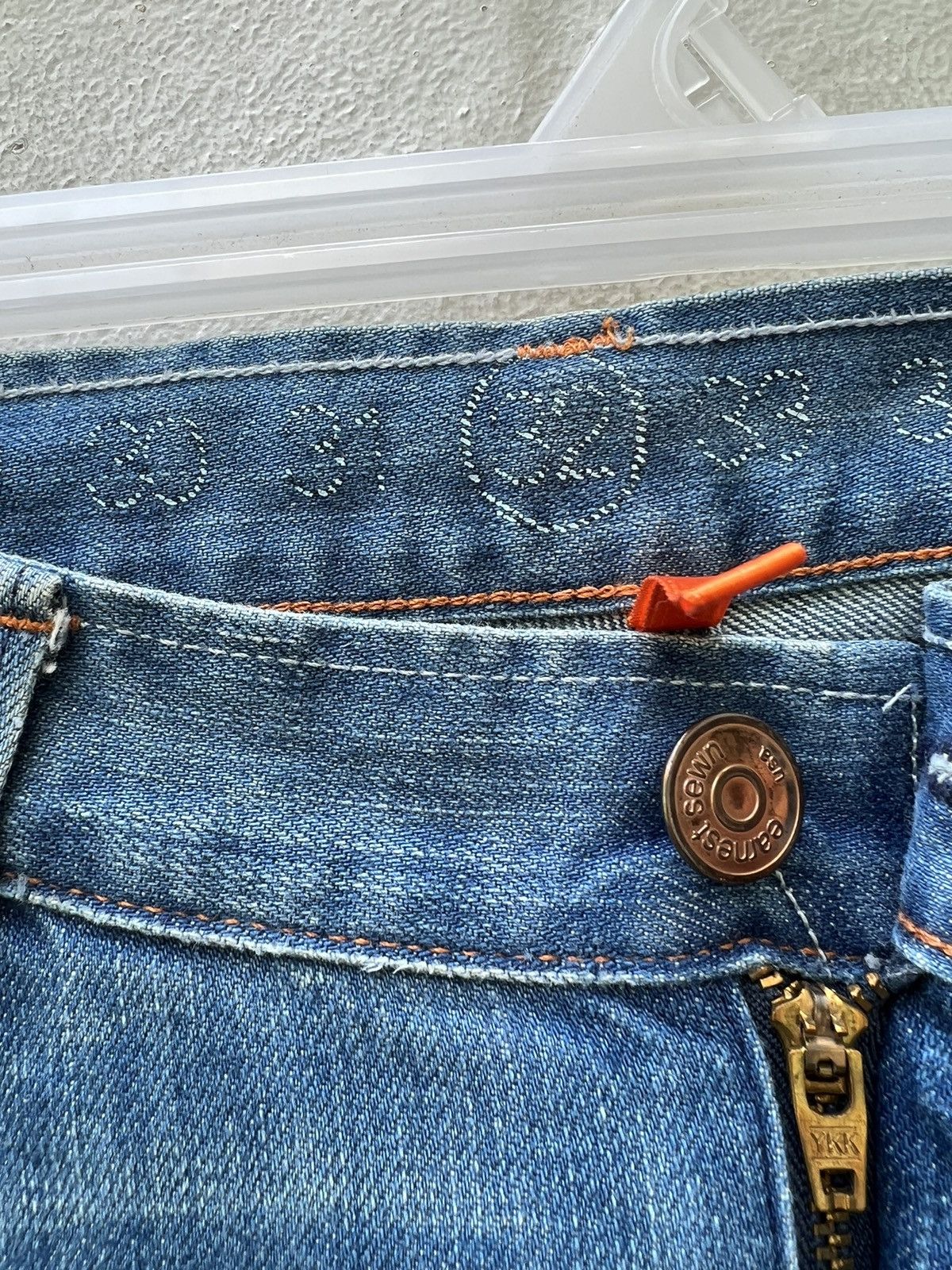 Earnest Sewn Vintage Earnest Sewn Distress Patchwork Denim Bootcut Jeans Size US 32 / EU 48 - 7 Thumbnail