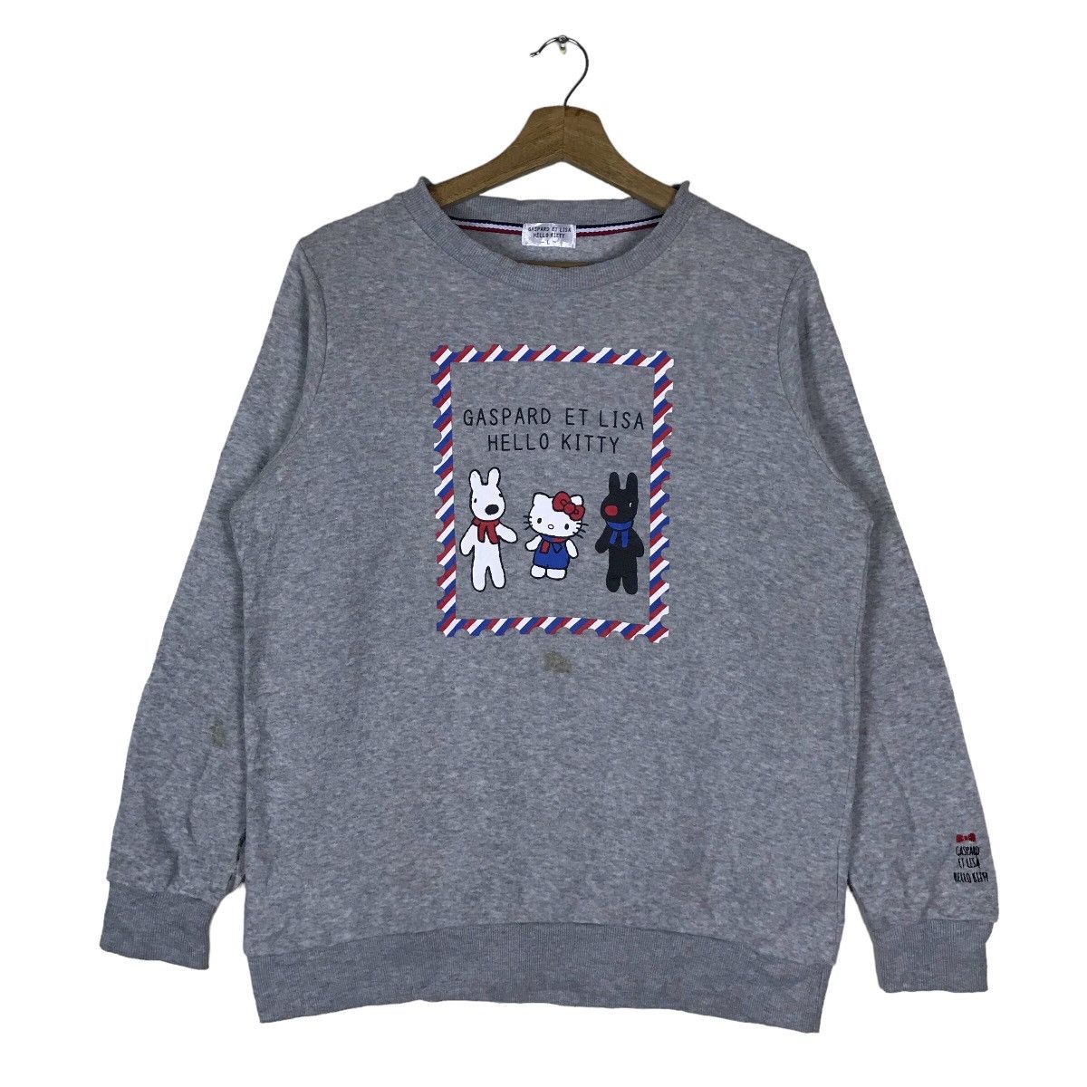Vintage Sanrio Hello Kitty Gaspard et Lisa Pullover Jumper