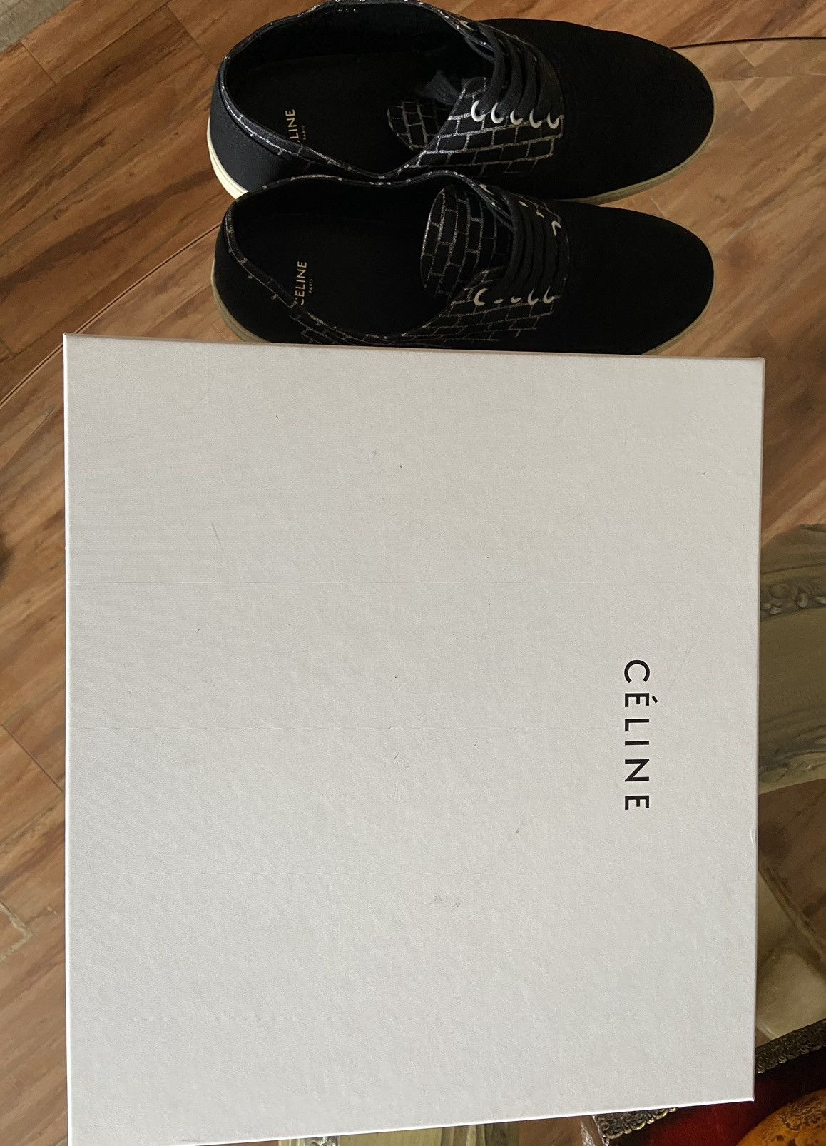 Celine black low top sneakers