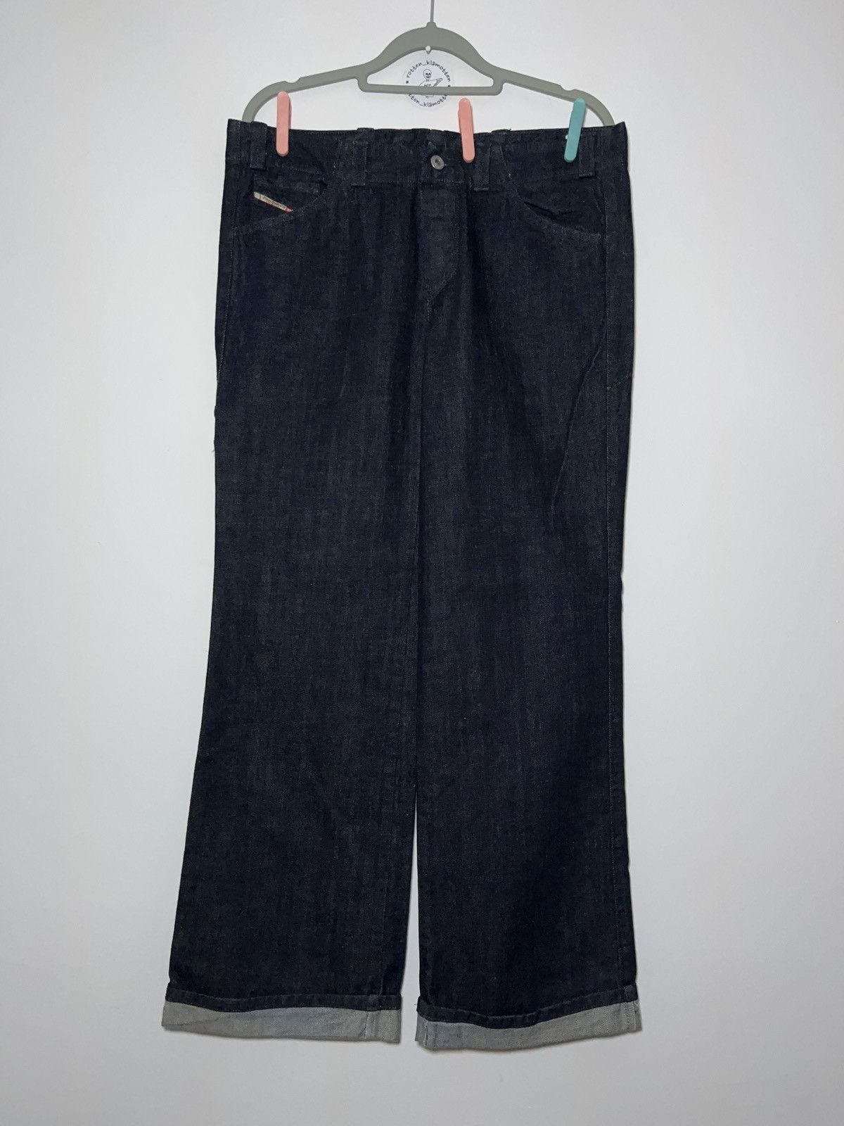 Diesel × Hype × Streetwear Rave diesel baggy flares y2k wide leg cut ...