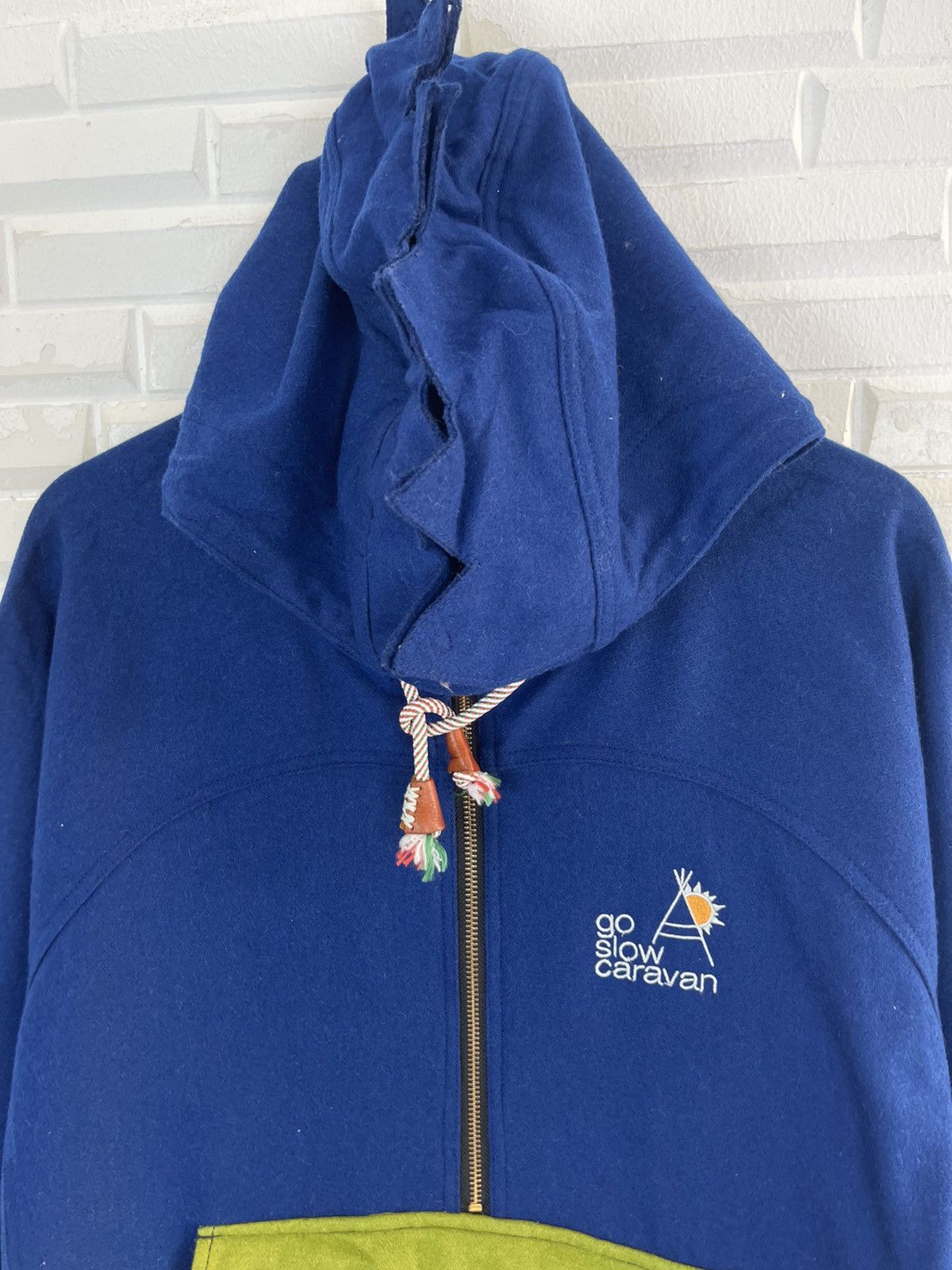 go slow caravan VINTAGE OUTDOOR OUTFIT GO SLOW CARAVAN WOOL ANORAK HOODIES Size US M / EU 48-50 / 2 - 4 Thumbnail