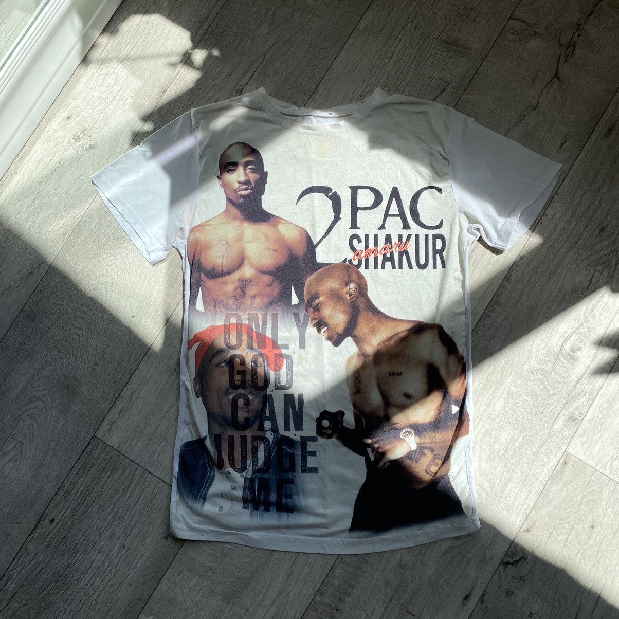 Band Tees × Rap Tees × Vintage 2PAC SHAKUR RAPPER Y2K STYLE T SHIRT Size US S / EU 44-46 / 1 - 1 Thumbnail
