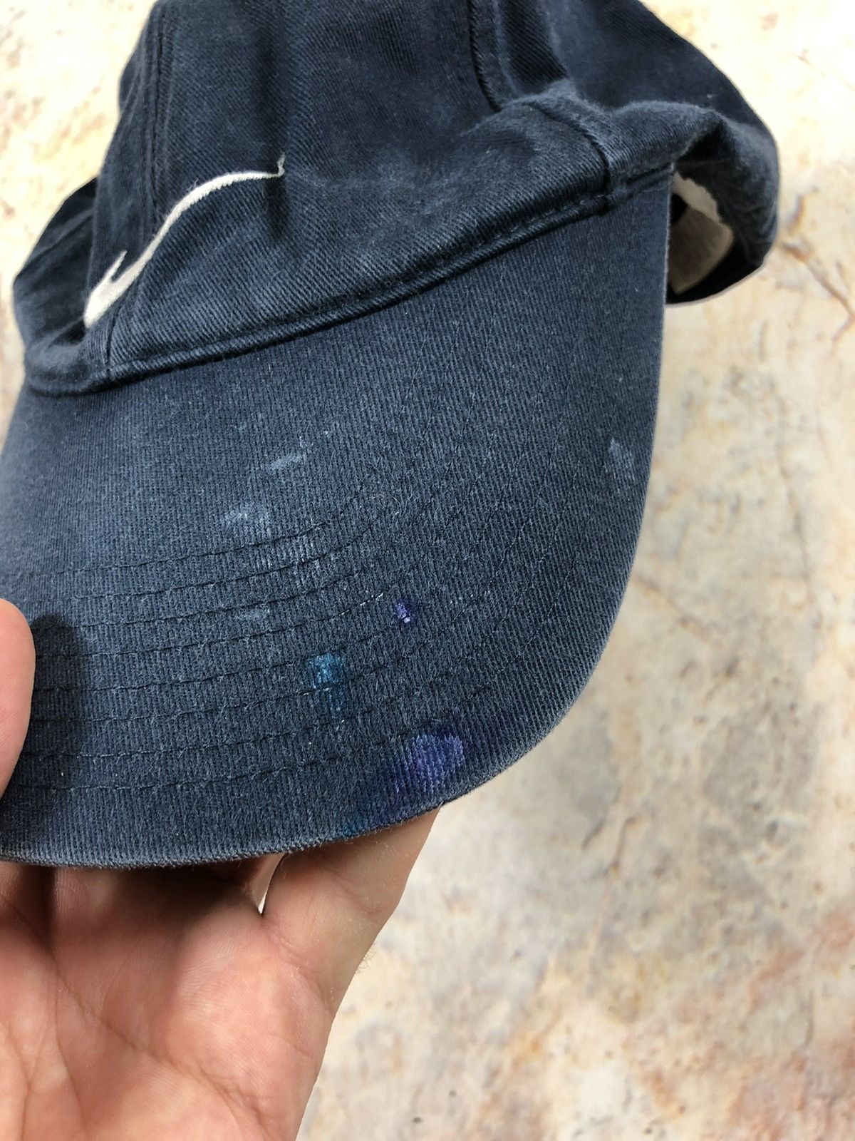 Nike × Vintage Nike vintage blue logo cap Size ONE SIZE - 6 Thumbnail