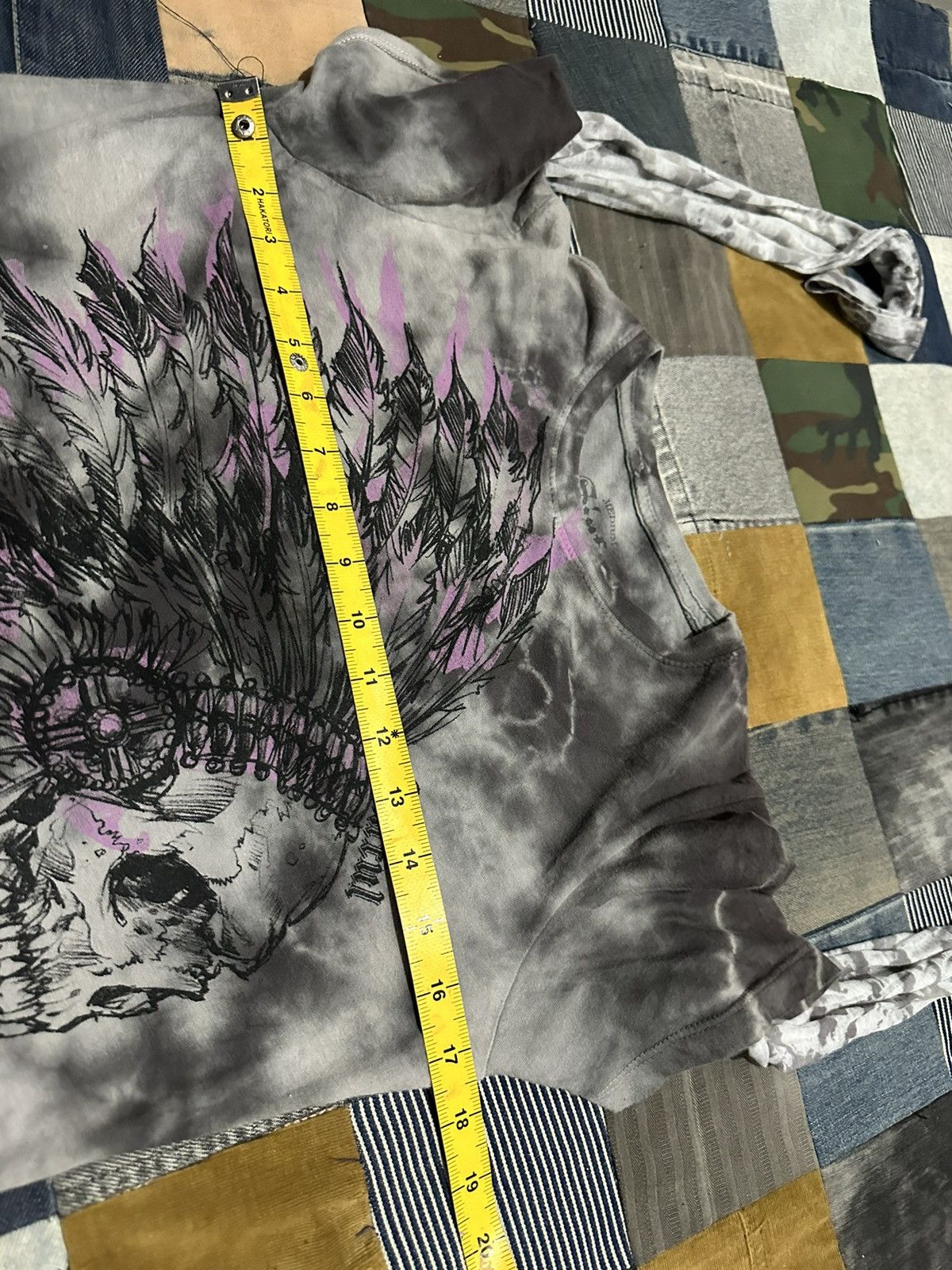 Japanese Brand Sinful Tshirt with Skull Tattoo Sleeve Punk Bondage Size M / US 6-8 / IT 42-44 - 13 Thumbnail