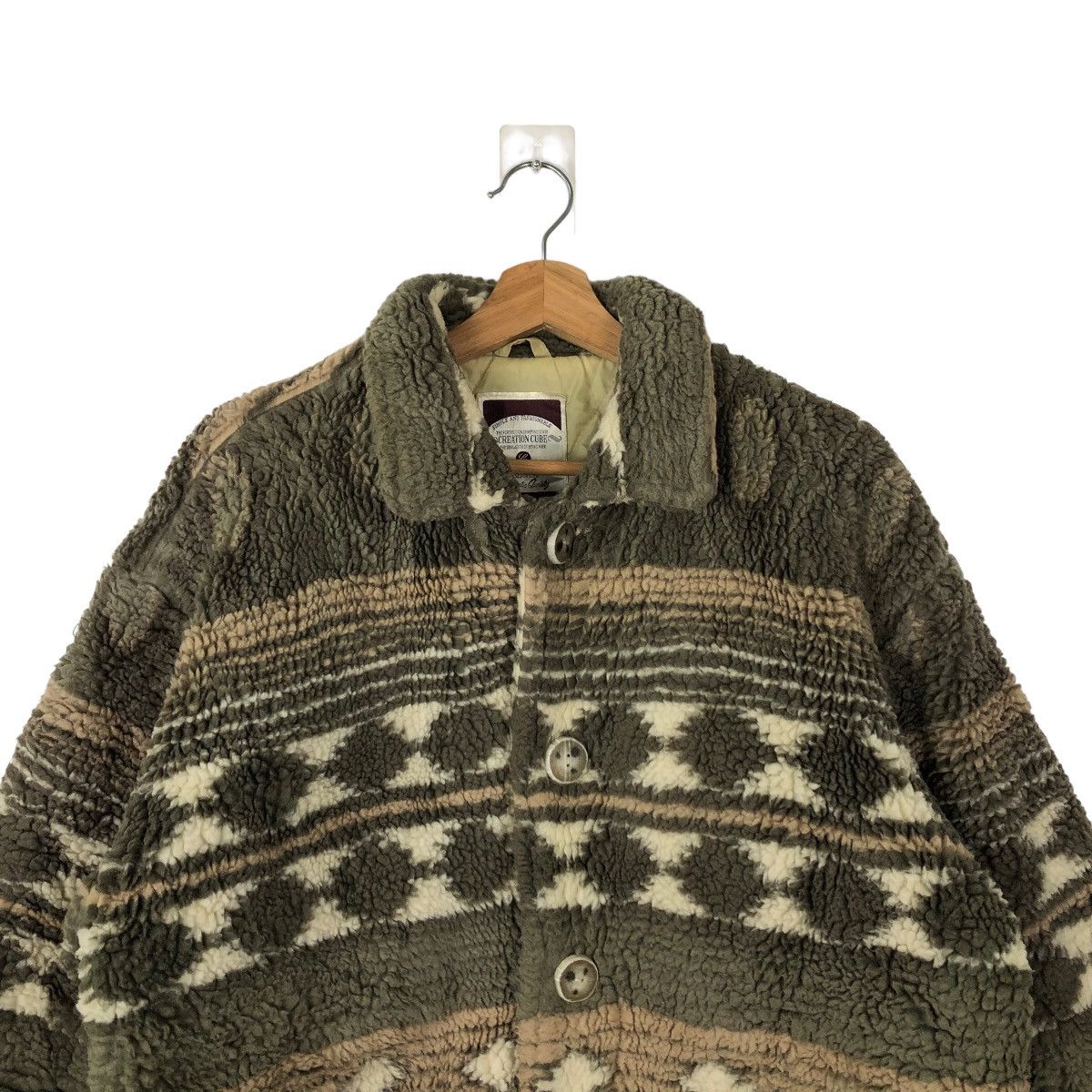 Vintage Patterned Wool store Fleece