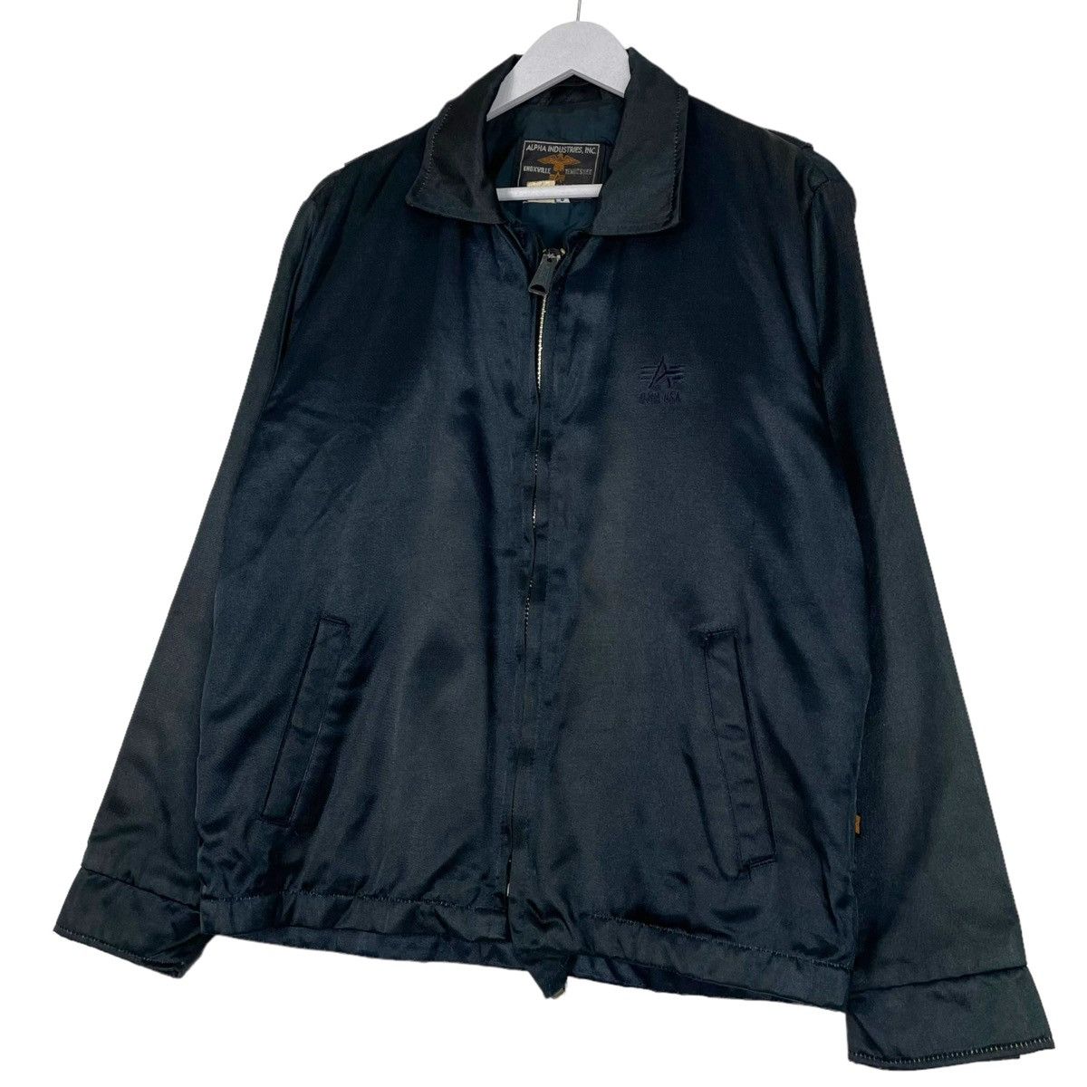 Alpha Industries × Vintage 💥90s ALPHA INDUSTRIES USA HARRINGTON BOMBER STYLE JACKET Size US M / EU 48-50 / 2 - 2 Thumbnail