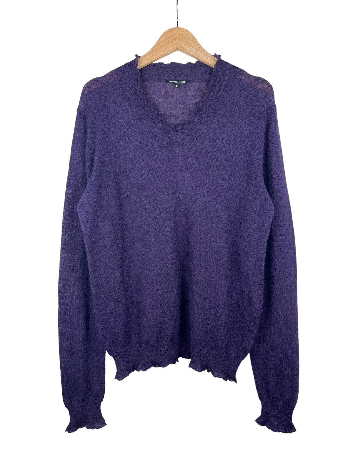 Ann Demeulemeester Grunge Zip-Up Wool Sweater | Grailed