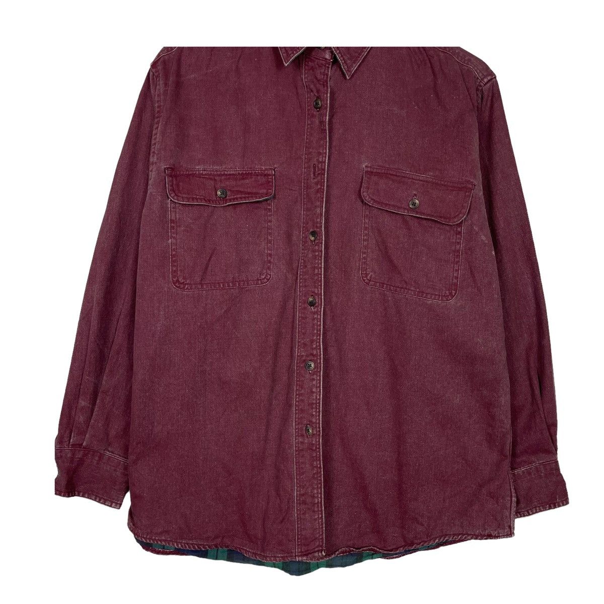 L.L. Bean × Vintage 💥VINTAGE LL BEAN USA BUTTON WORKER SHIRT JACKET Size US M / EU 48-50 / 2 - 5 Thumbnail