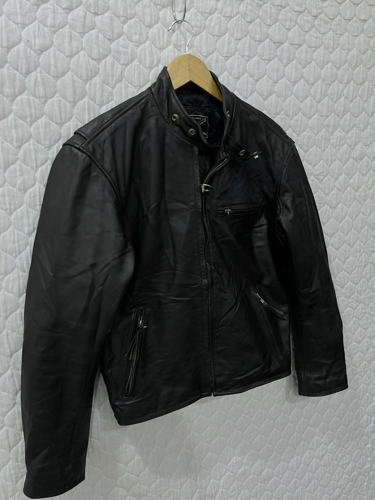 Genuine Leather (Uuuu). VINTAGE LEATHER RIDER JACKET Size US S / EU 44-46 / 1 - 3 Thumbnail