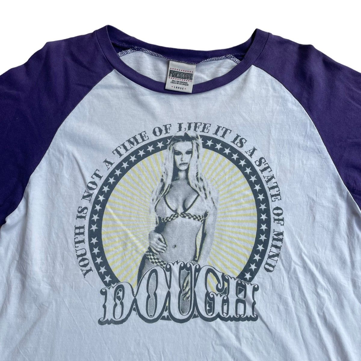 Beauty Beast 🇯🇵 FOX GLOVE NAKED SEXY LADIES WORDING RAGLAN TSHIRT Size US L / EU 52-54 / 3 - 3 Thumbnail