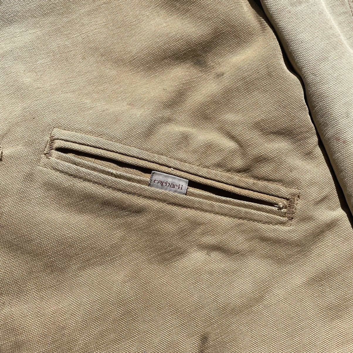 Carhartt Vintage 1980s Carhartt Detroit Jacket Blanket Lined Tan Size US L / EU 52-54 / 3 - 7 Thumbnail