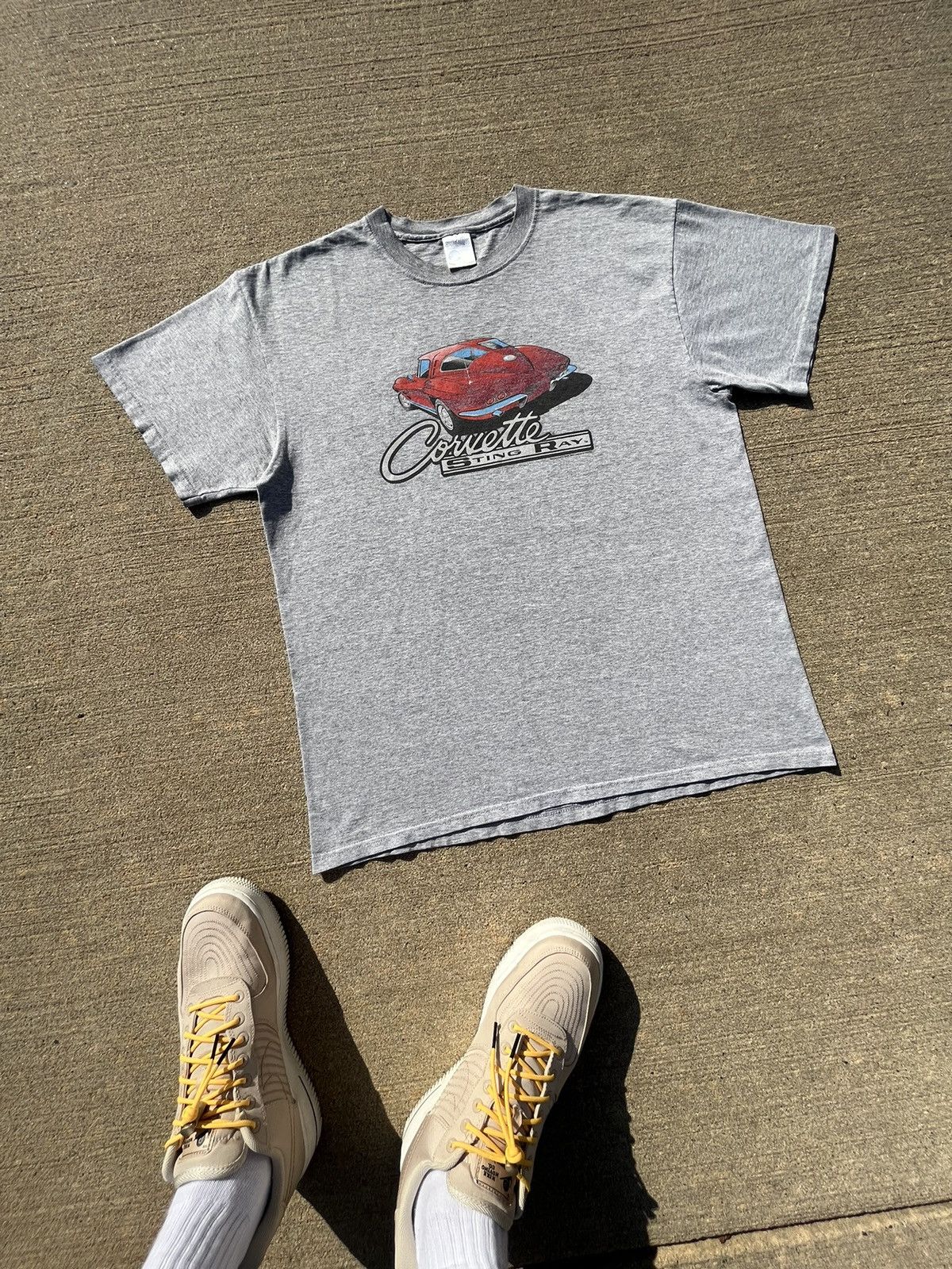 Band Tees × Chevrolet × Vintage VINTAGE Y2K CORVETTE “STING RAY” T-SHIRT Size US L / EU 52-54 / 3 - 2 Thumbnail