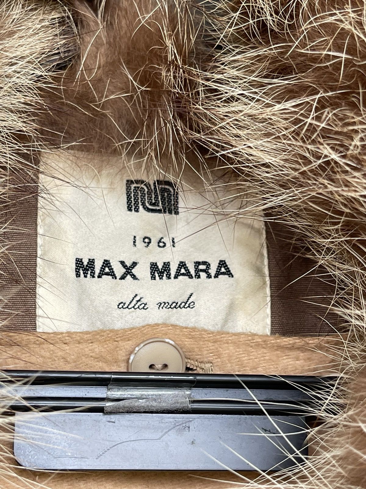 Japanese Brand × Max Mara VINTAGE MAX MARA FAUX FUR COLLAR OVER JACKET Size L / US 10 / IT 46 - 15 Thumbnail