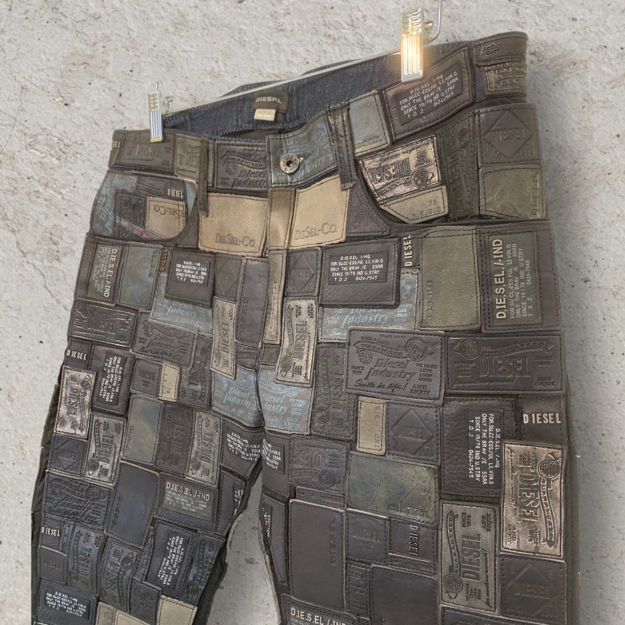 Diesel DIESEL Size 32 REBOOT Leather Patchwork Pants Size US 32 / EU 48 - 9 Thumbnail