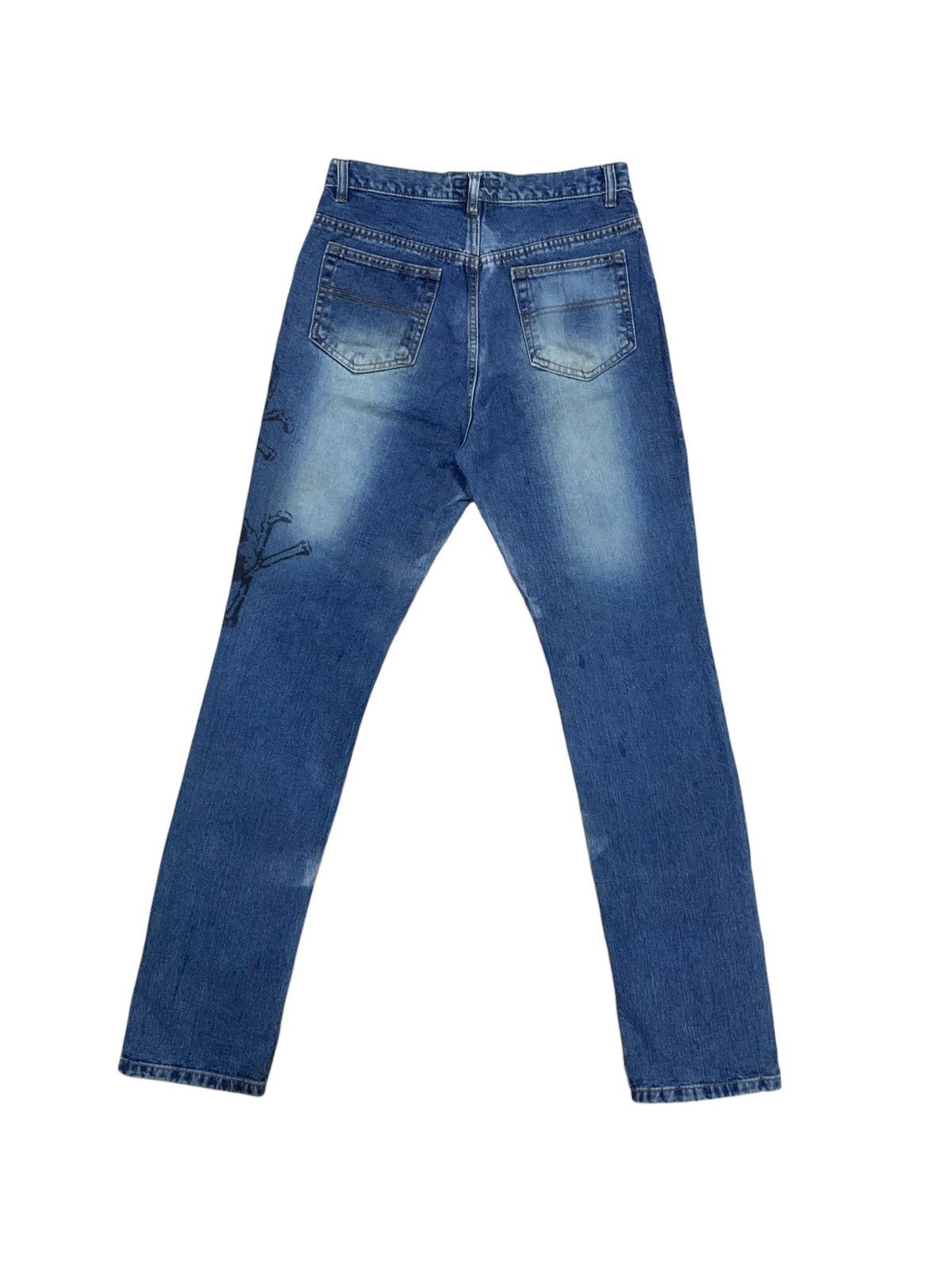 If Six Was Nine × Le Grande Bleu (L.G.B.) × Who Decides War Katharine Hamnett Clean Up Or Die Punk Jeans Size US 31 - 2 Thumbnail